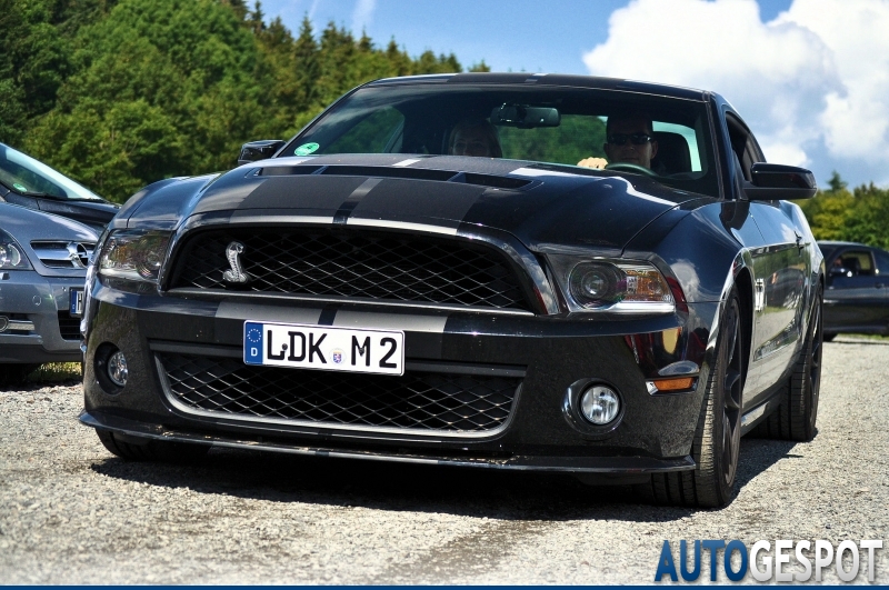 Kit Bandes De Course Double Large Pour Mustang Shelby GT500 2010-2014 - Vinyle Haute Qualité