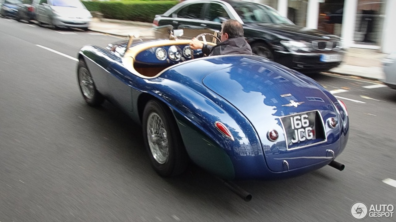 Ferrari 166 MM Barchetta. Auf englisch, italienisch und französisch