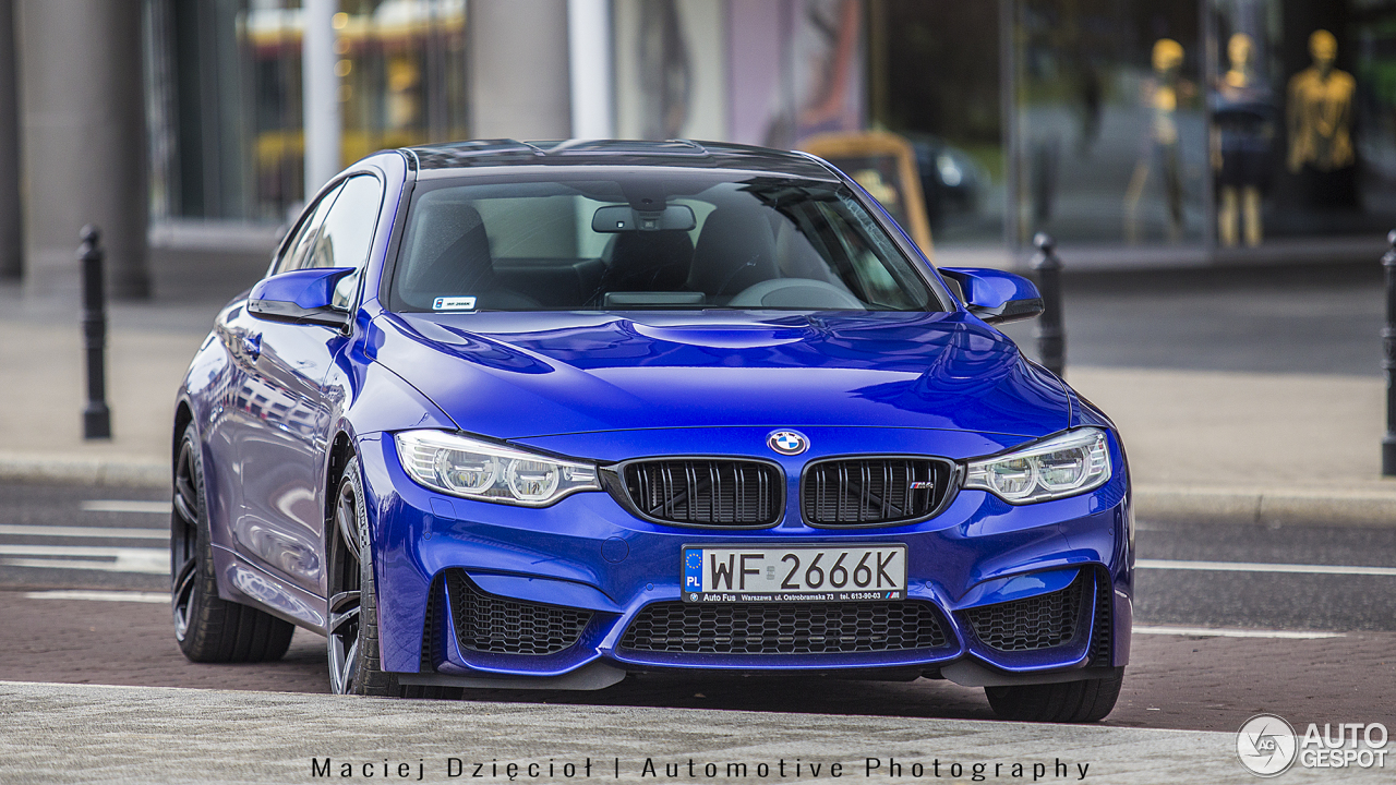 Tableau BMW M4 F82 bleue • Tabloide