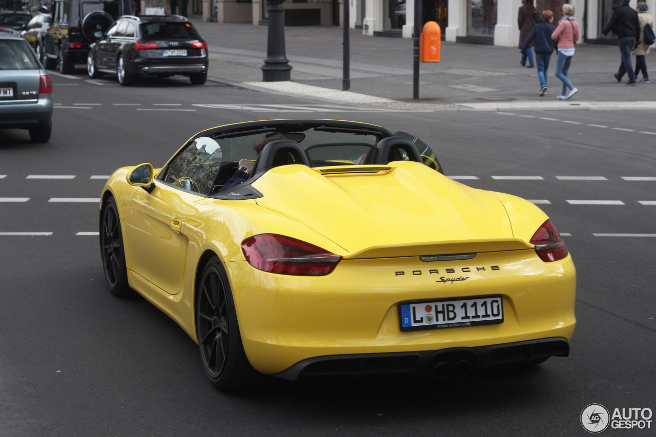 Porsche 981 Boxster Spyder