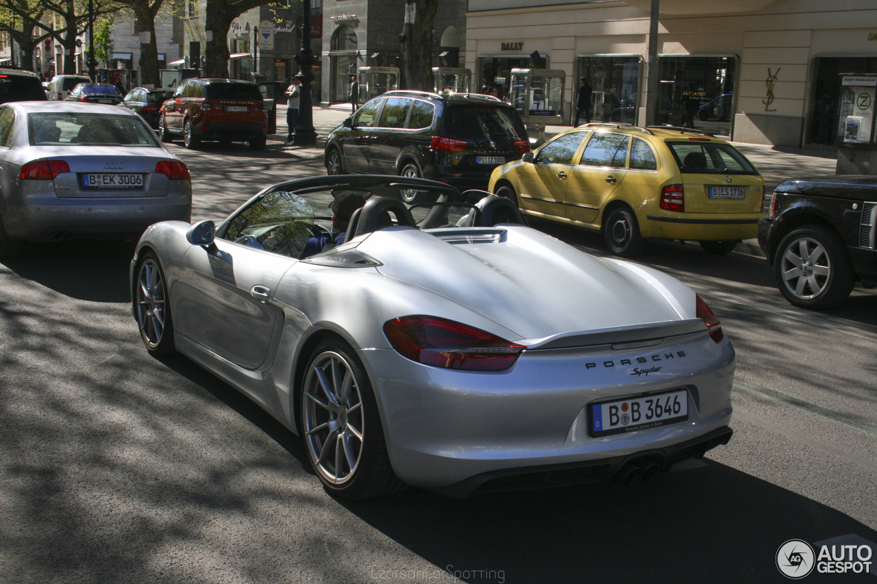 Porsche 981 Boxster Spyder