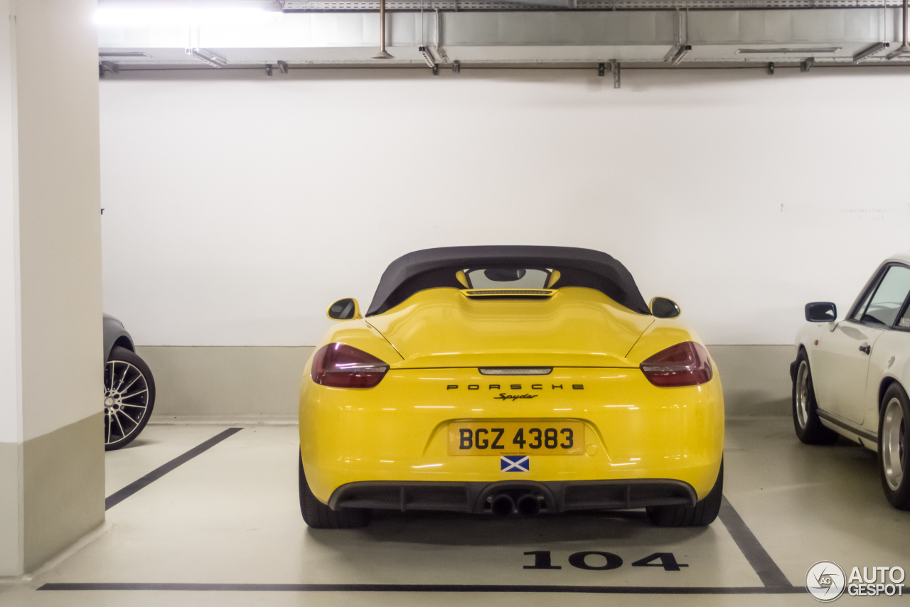 Porsche 981 Boxster Spyder