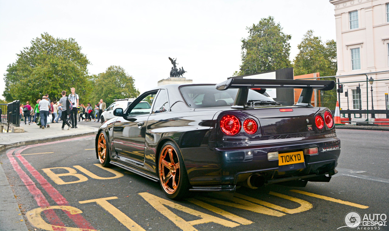 Nissan Skyline R34 GT-R V-Spec Midnight Purple Pearl II Special Color Limited Edition