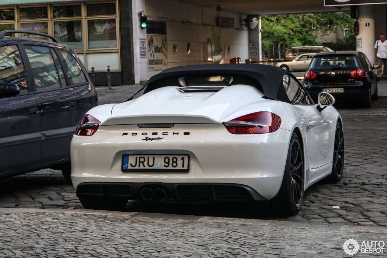 Porsche 981 Boxster Spyder