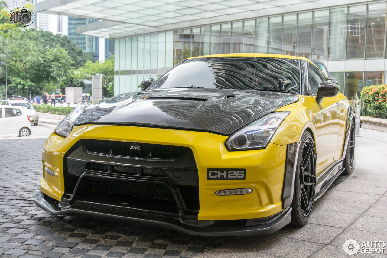 同時購入NISSAN R35 GT-R (2017-) VARIS 18Ver. フロントスポイラー／／17モデル CARBON カーボン バリス エアロ リップ VANI-234 エアロパーツ