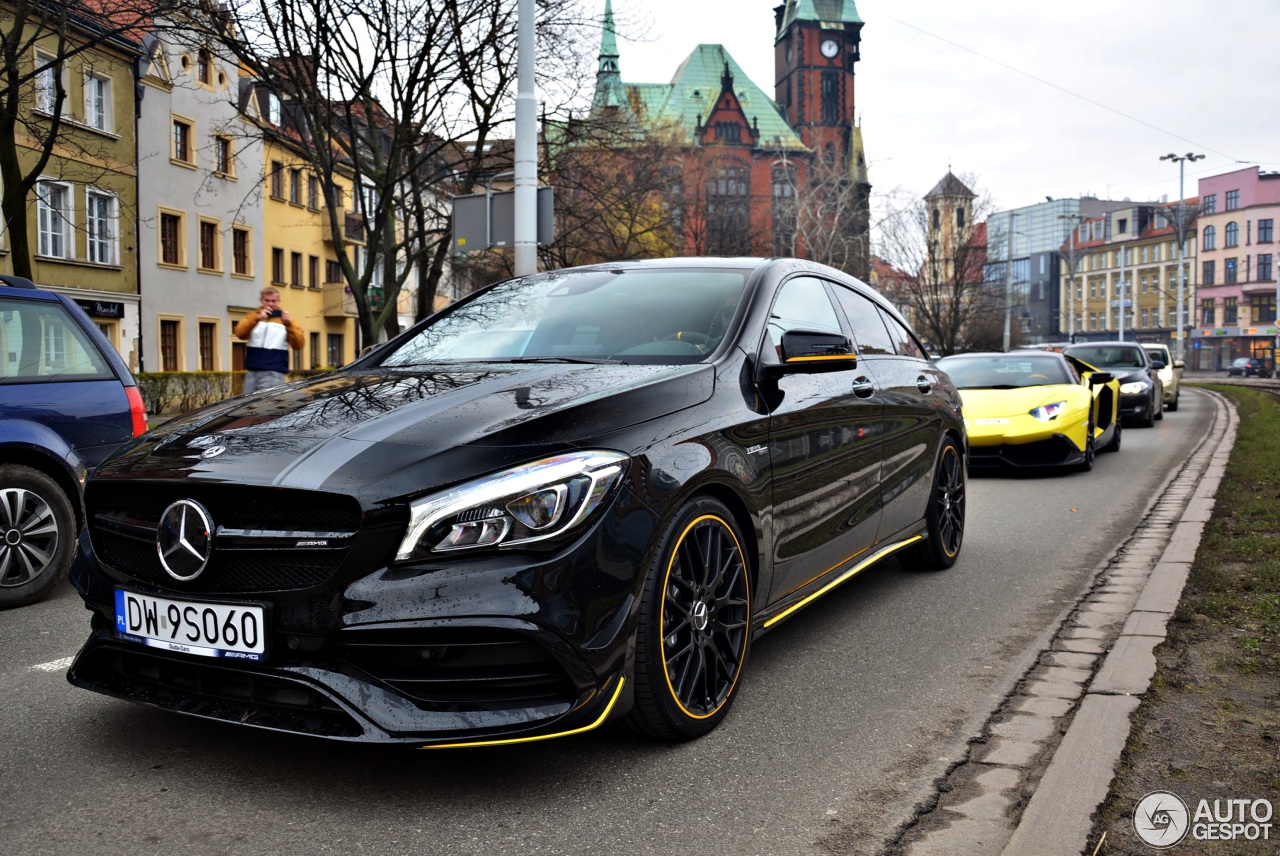 Mercedes-AMG CLA 45 Shooting Brake X117 Yellow Night Edition