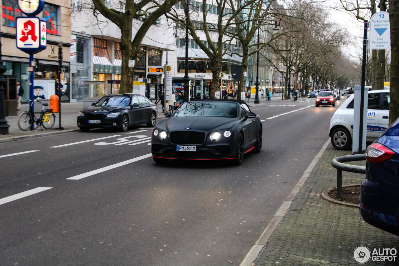 Bentley Continental GTC V8 S 2016 Black Edition