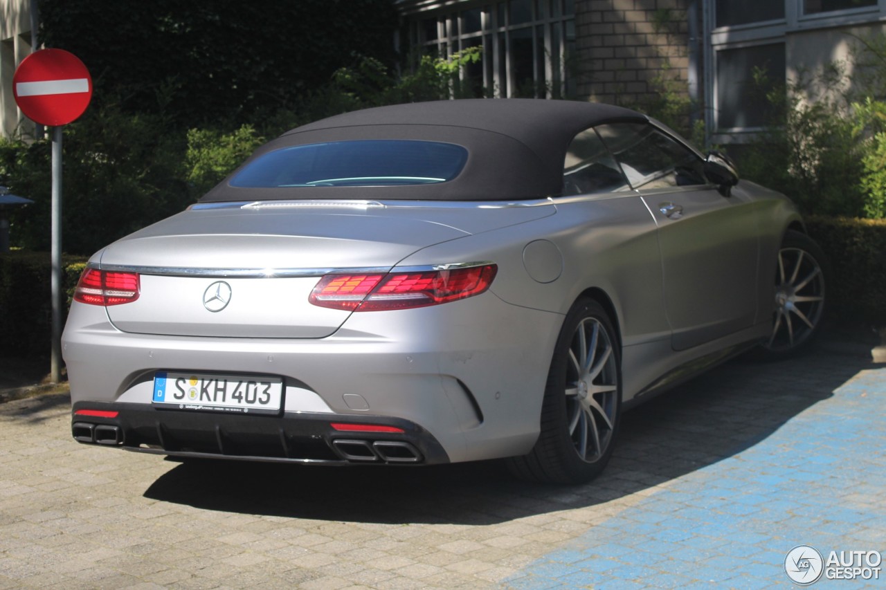 Mercedes-AMG S 63 Convertible A217 2018