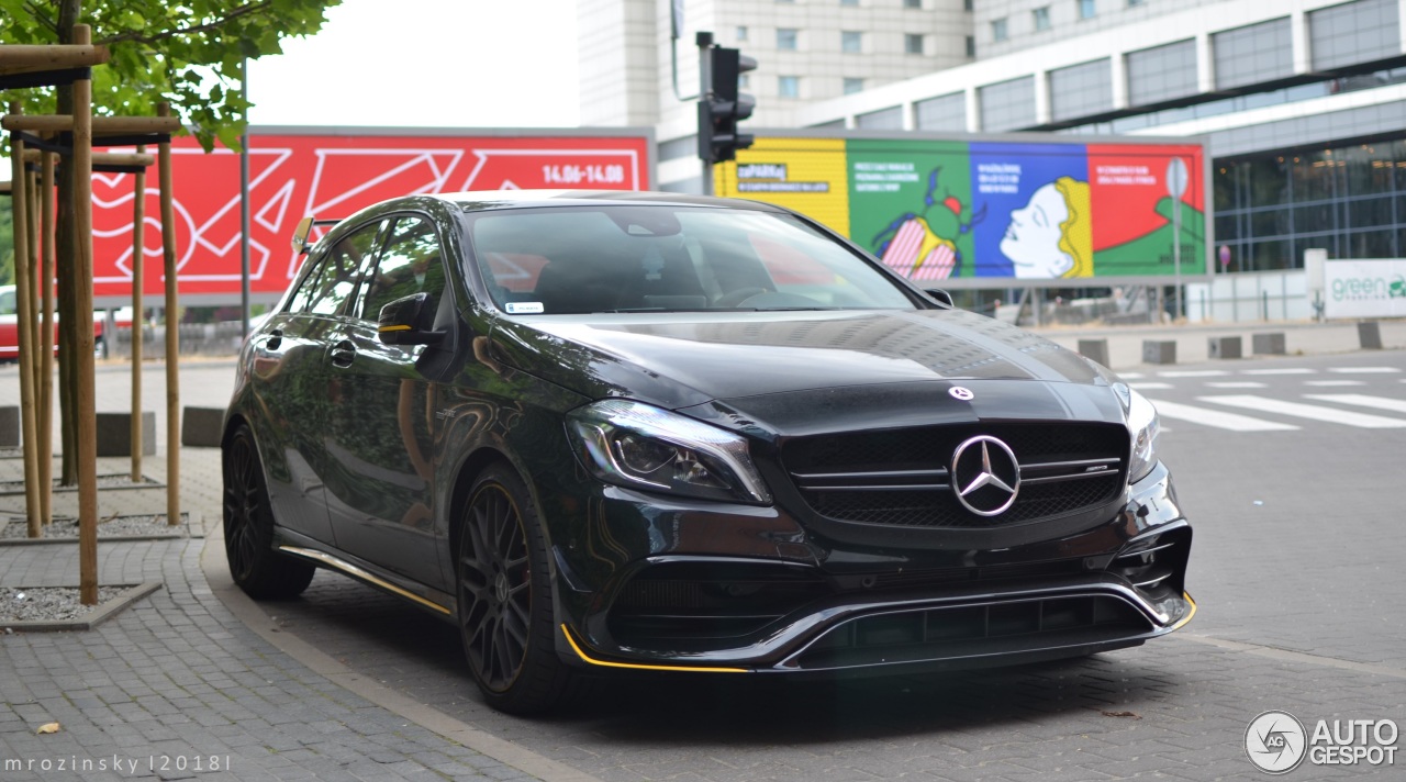 Mercedes-AMG A 45 W176 Yellow Night Edition