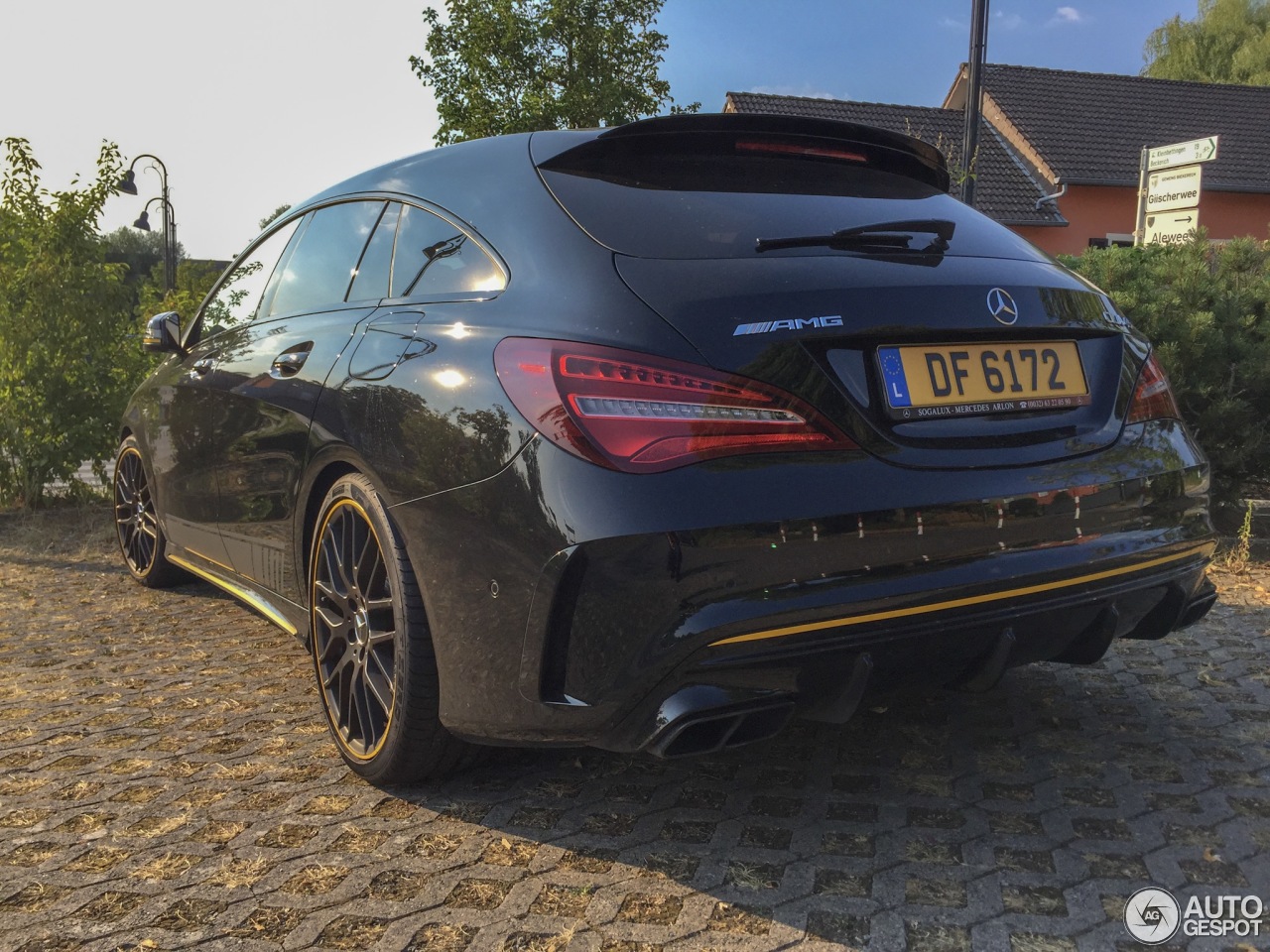 Mercedes-AMG CLA 45 Shooting Brake X117 Yellow Night Edition