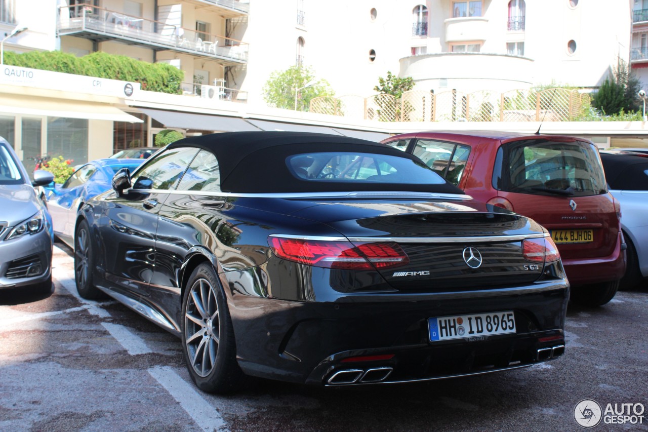 Mercedes-AMG S 63 Convertible A217 2018