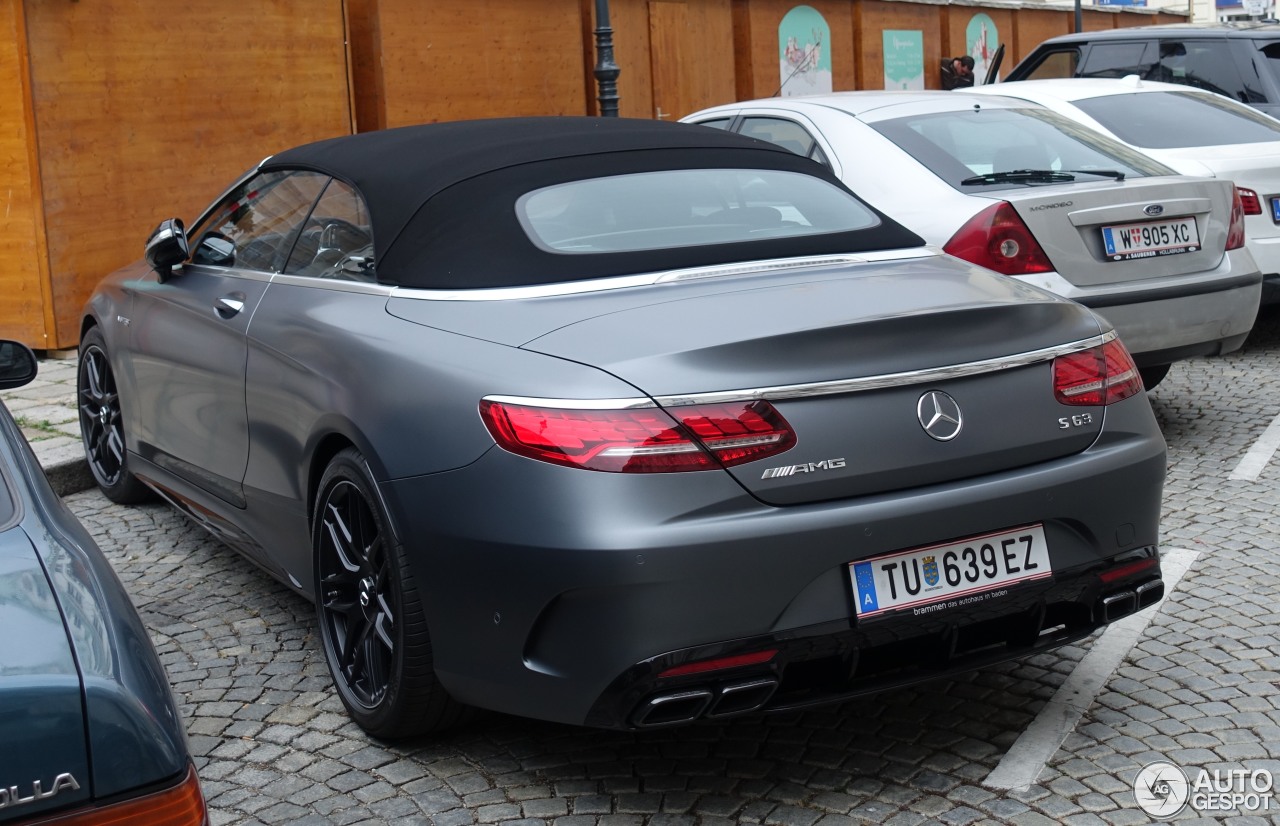 Mercedes-AMG S 63 Convertible A217 2018