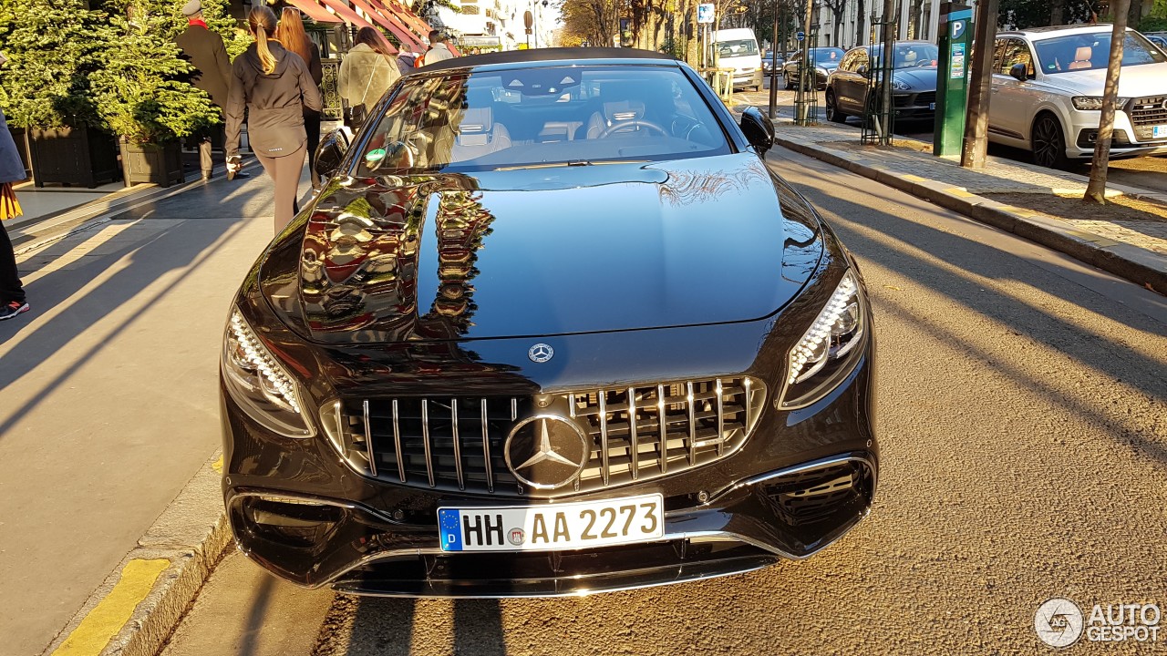 Mercedes-AMG S 63 Convertible A217 2018