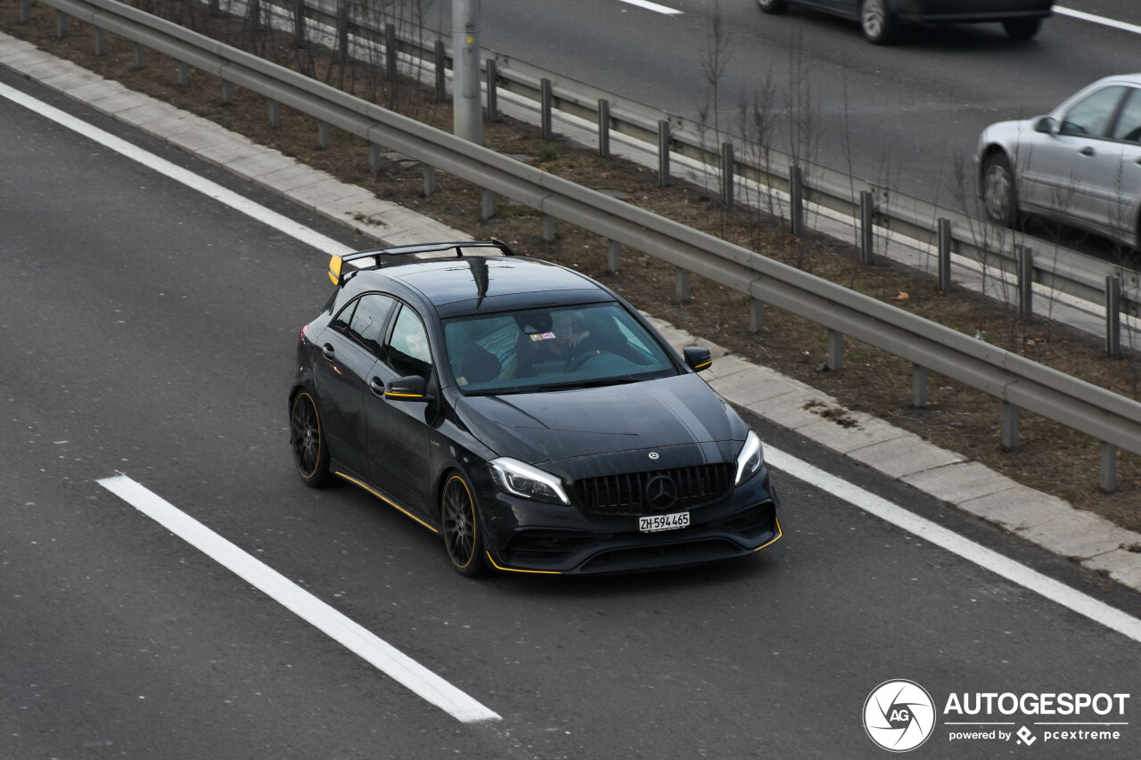 Mercedes-AMG A 45 W176 Yellow Night Edition