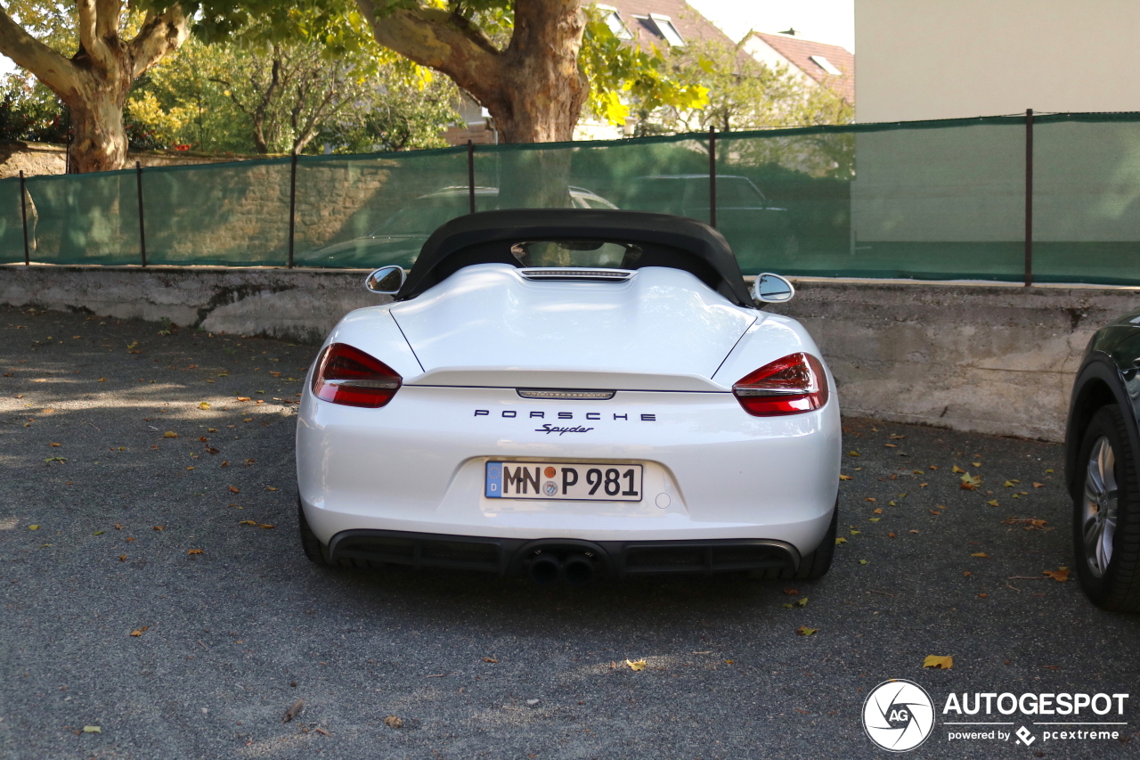 Porsche 981 Boxster Spyder