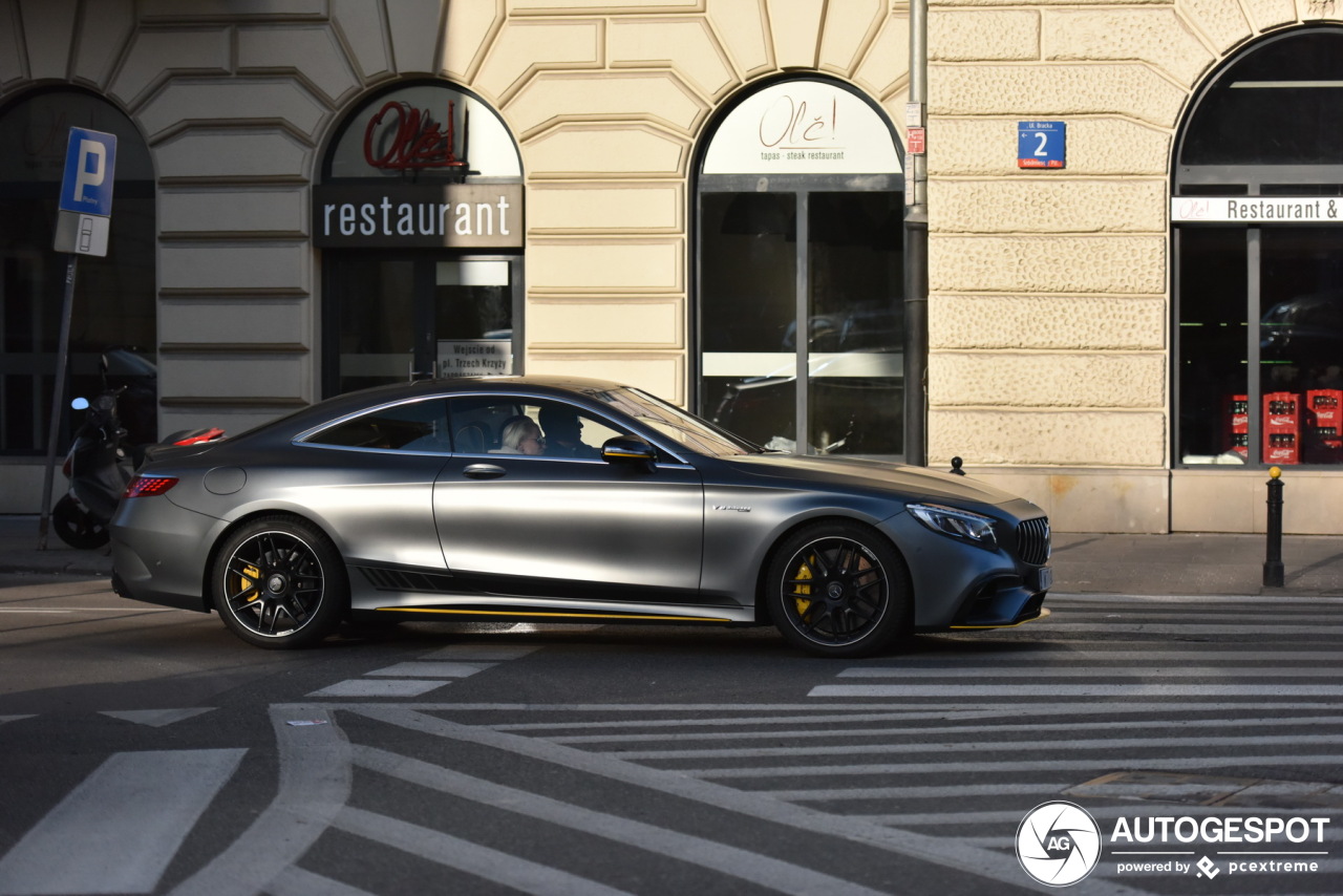 Mercedes-AMG S 63 Coupé C217 2018 Yellow Night Edition