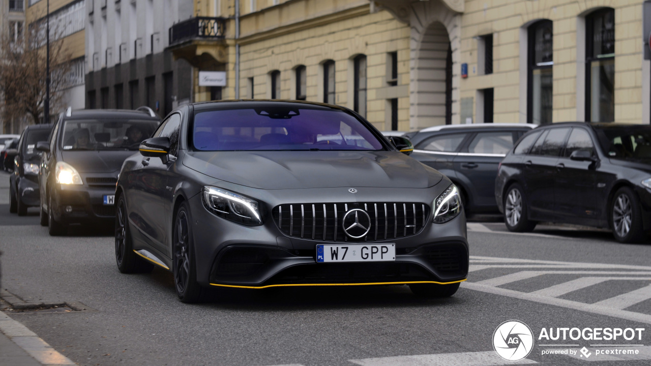 Mercedes-AMG S 63 Coupé C217 2018 Yellow Night Edition