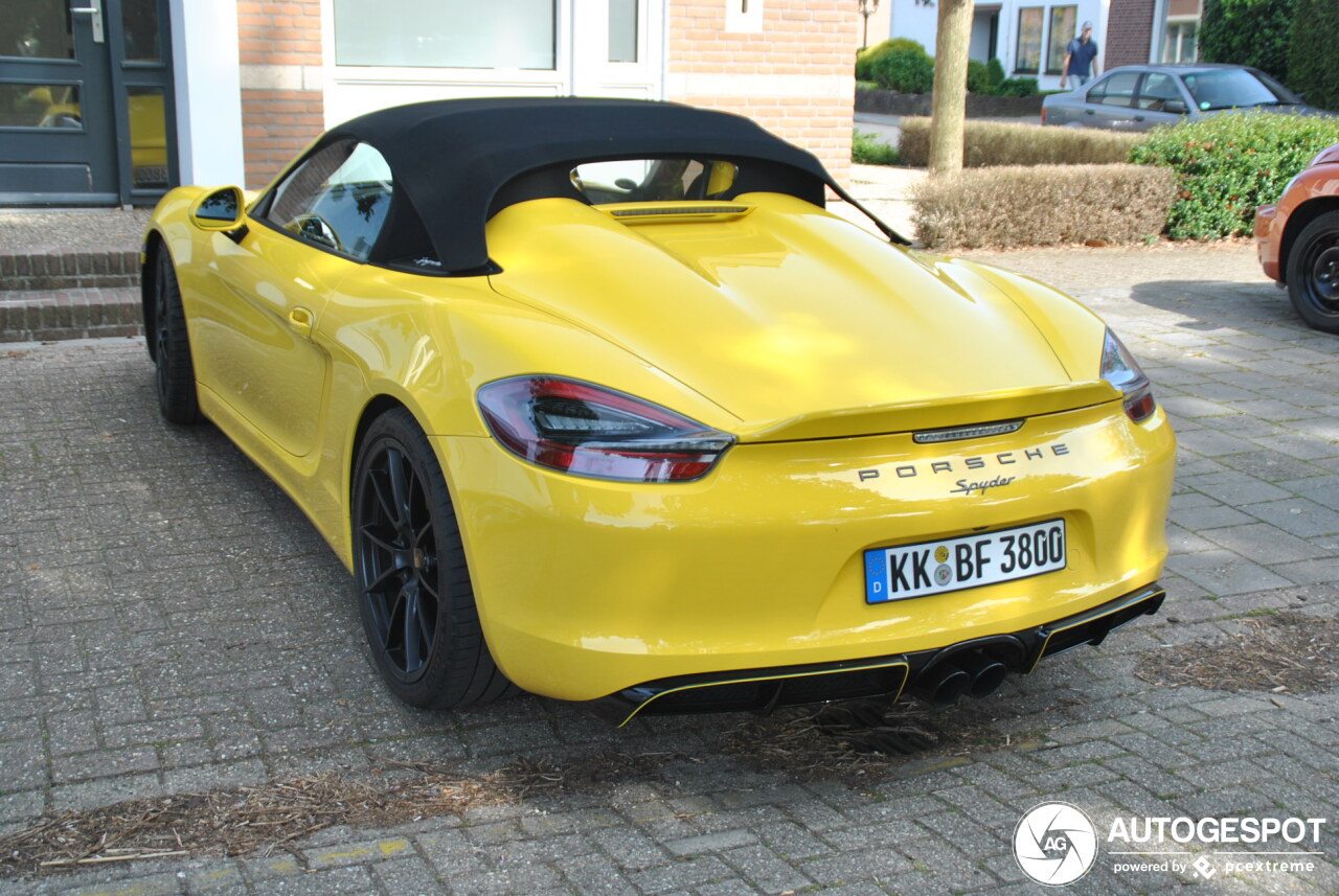 Porsche 981 Boxster Spyder