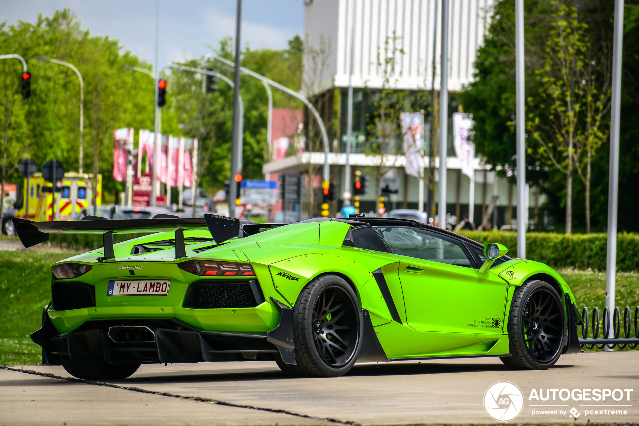 Lamborghini Aventador LP700-4 Roadster Liberty Walk LB Performance Wide Body