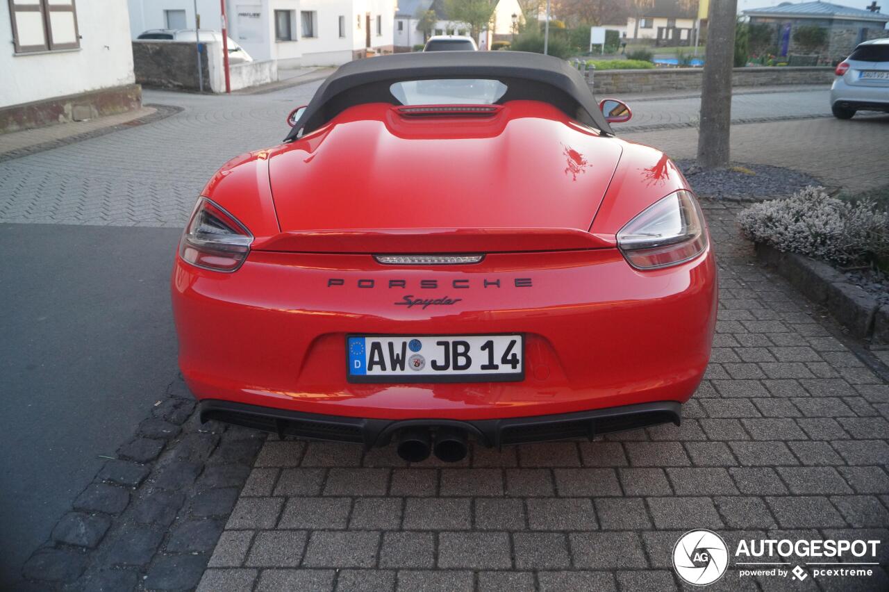 Porsche 981 Boxster Spyder