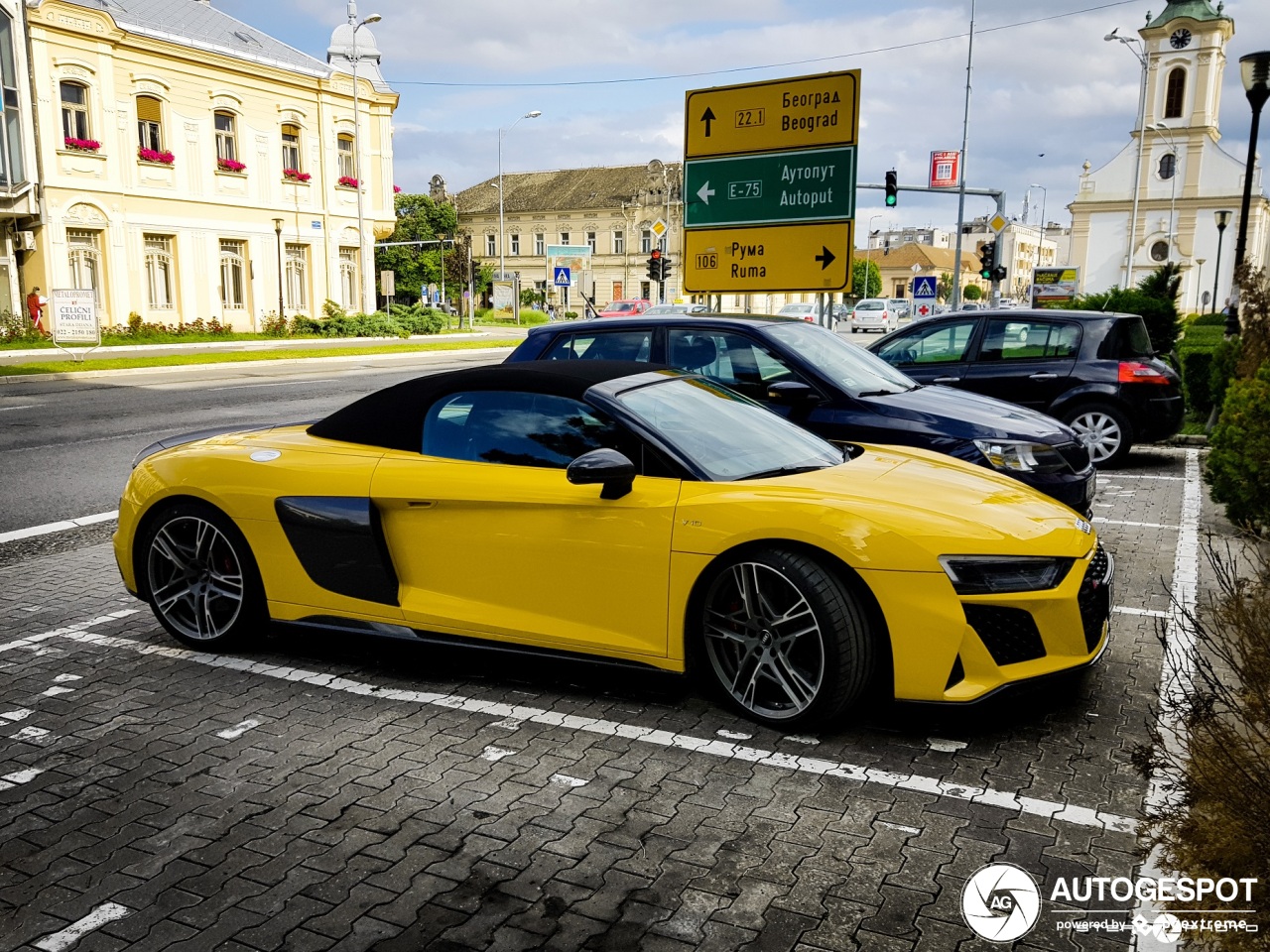 Yellow R8 Spider Audi R8 Spyder Yellow
