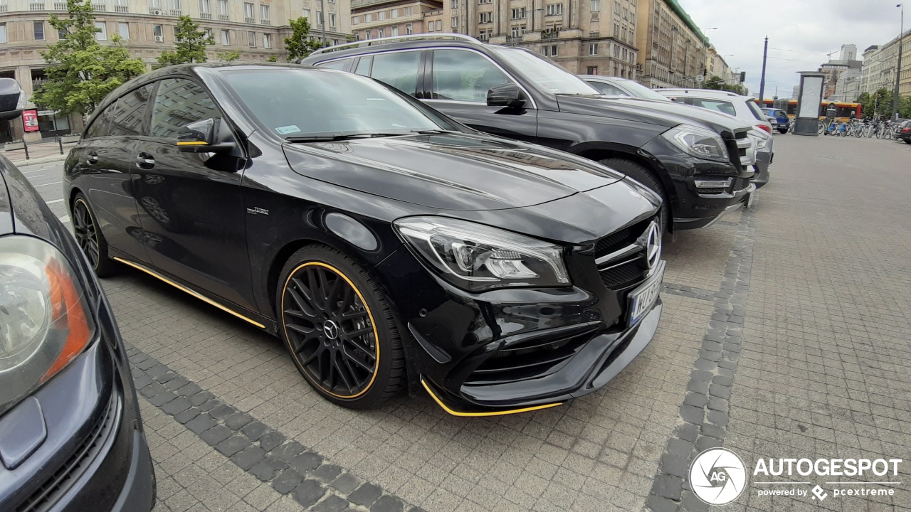 Mercedes-AMG CLA 45 Shooting Brake X117 Yellow Night Edition