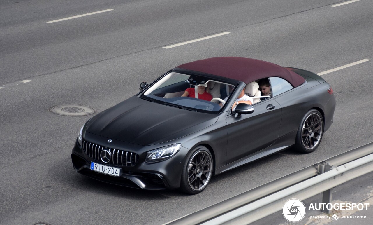 Mercedes-AMG S 63 Convertible A217 2018