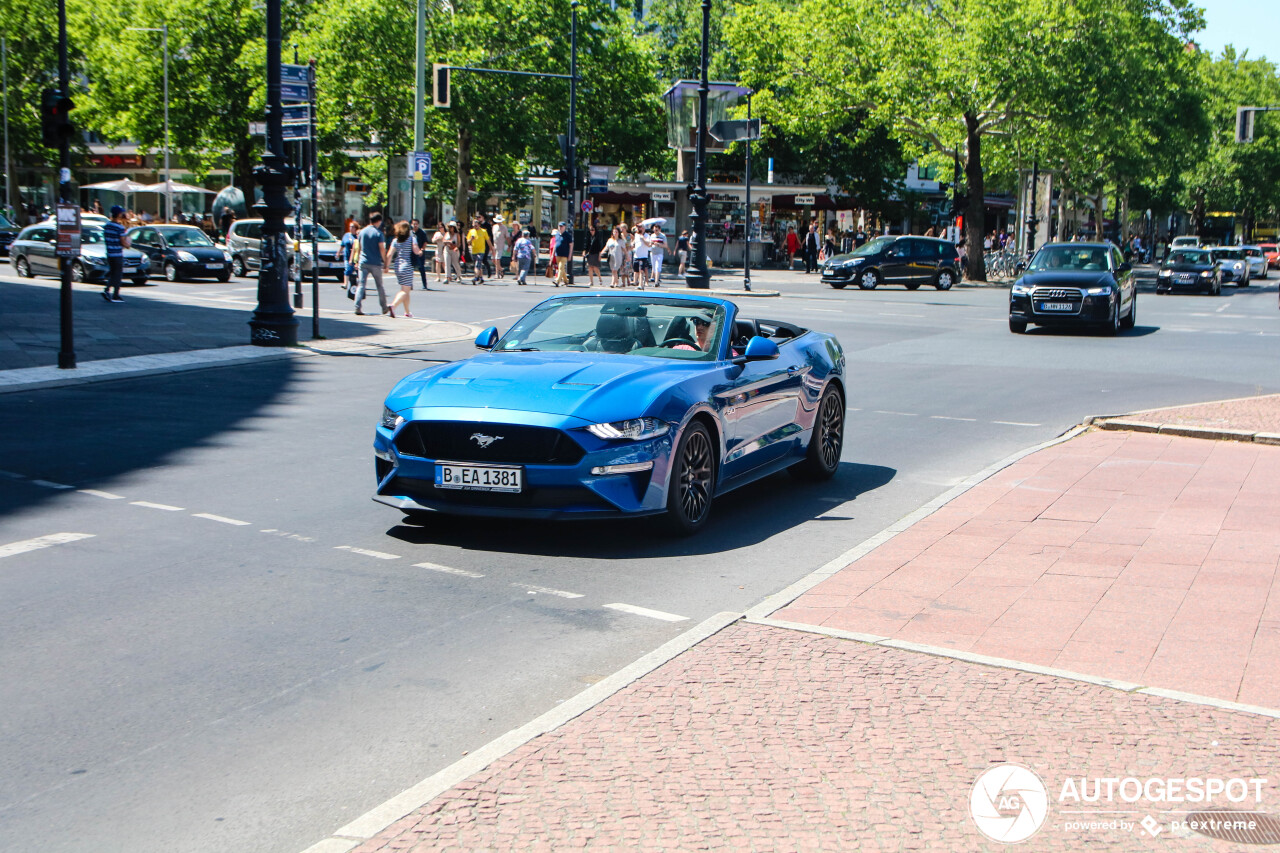 Ford Mustang GT Convertible 2018