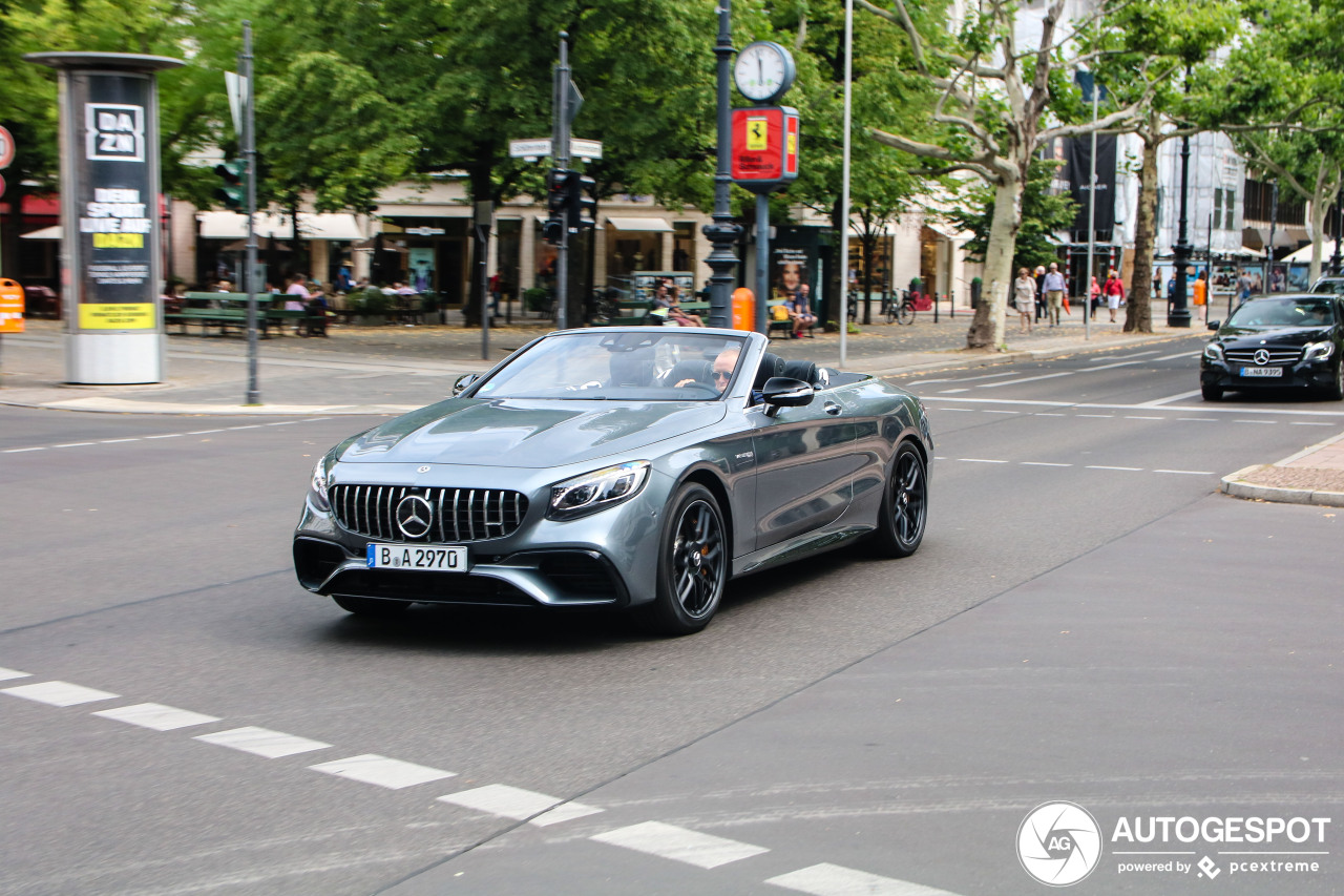 Mercedes-AMG S 63 Convertible A217 2018