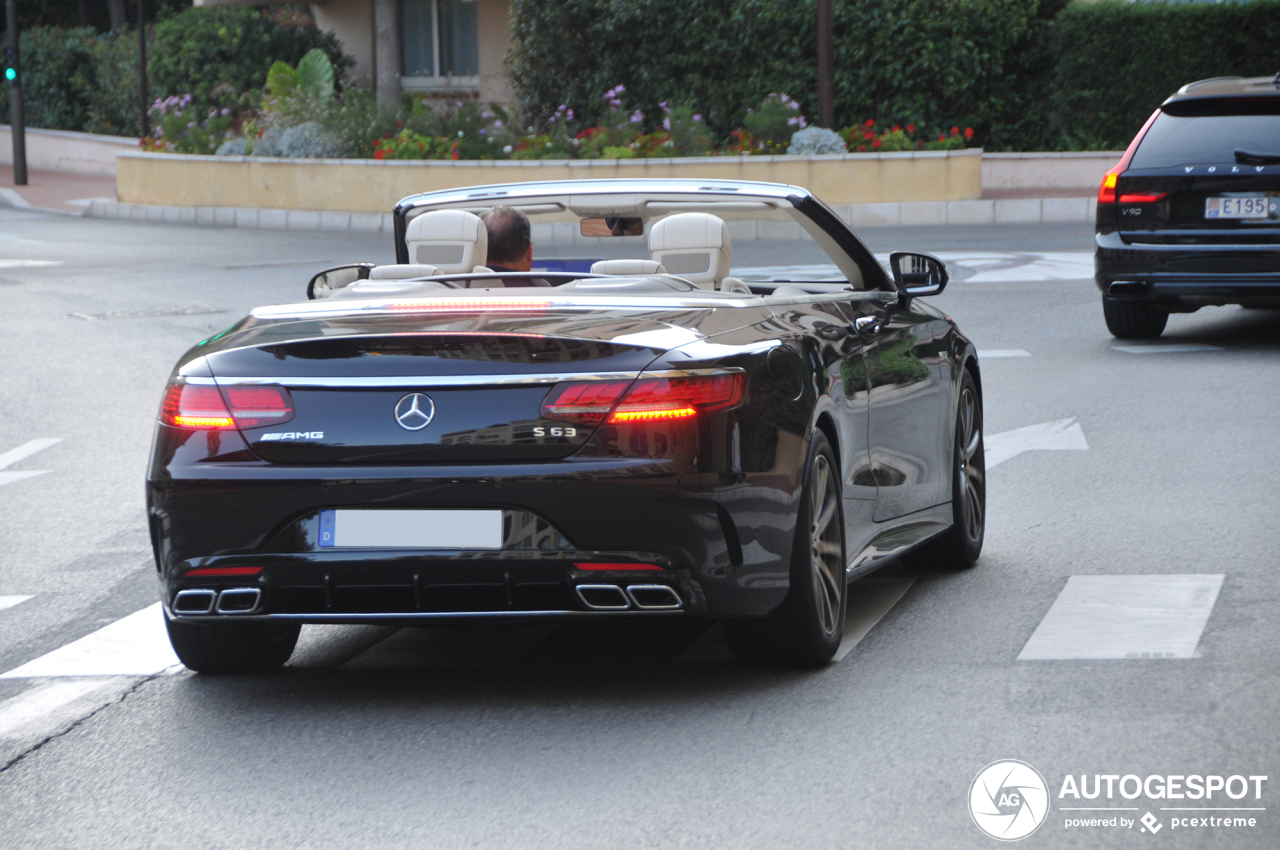 Mercedes-AMG S 63 Convertible A217 2018