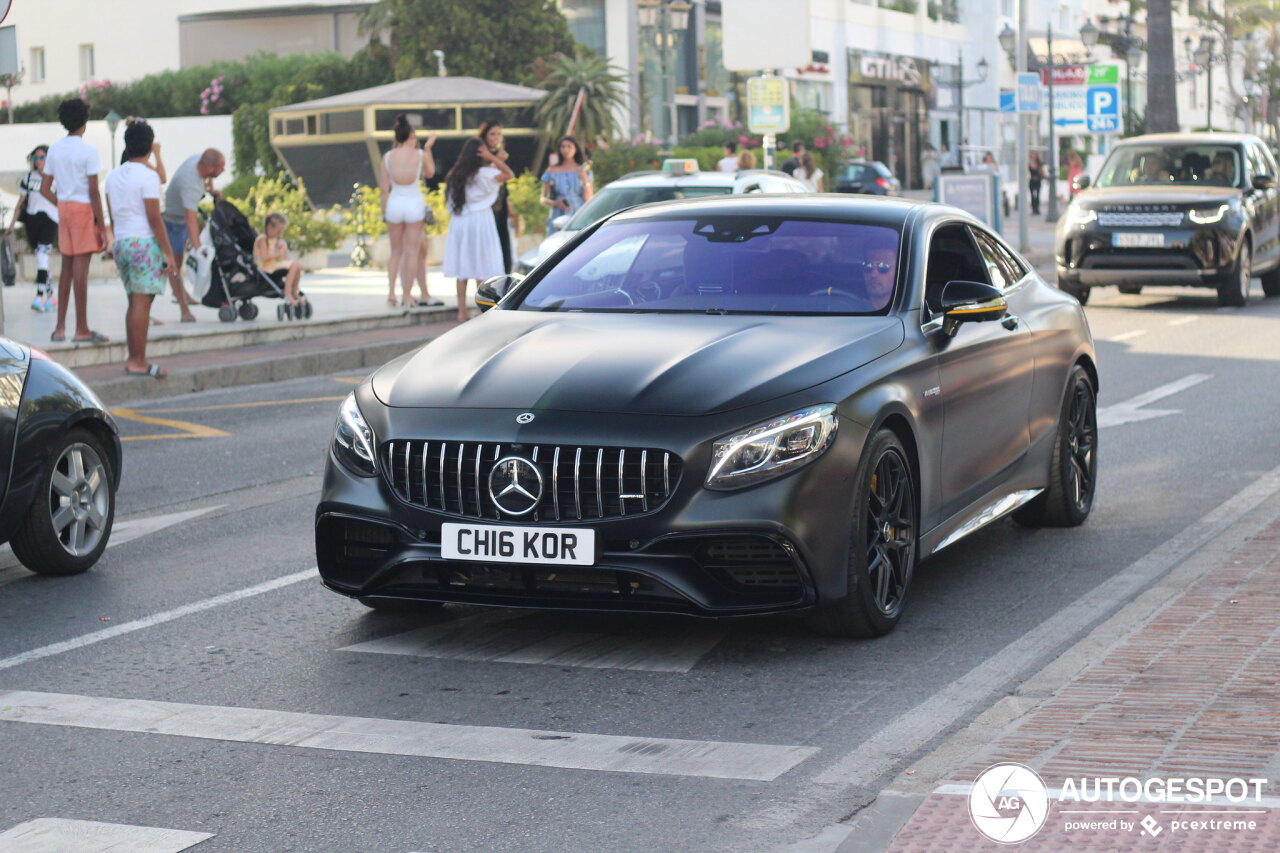 Mercedes-AMG S 63 Coupé C217 2018 Yellow Night Edition