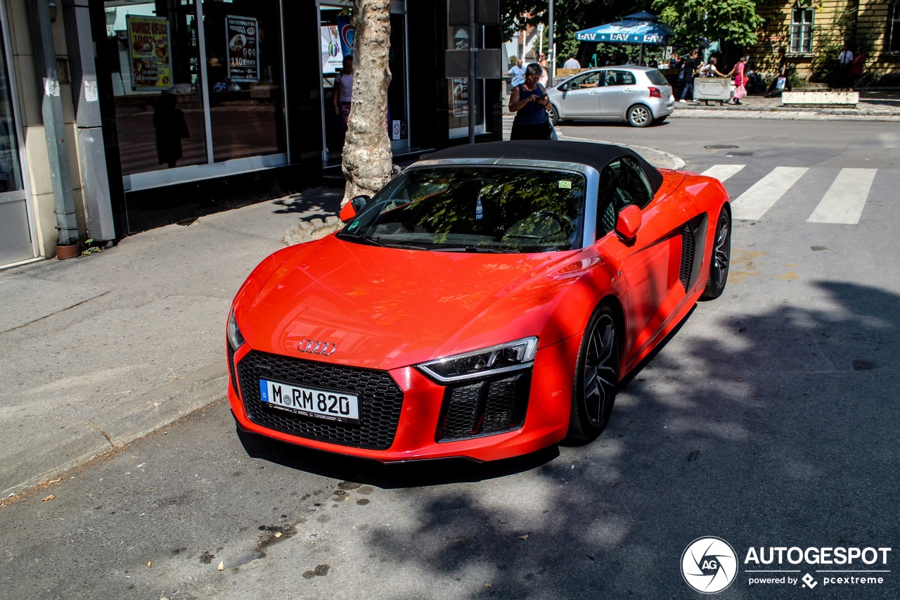 Audi R8 V10 Spyder 2016 - 16 August 2019 - Autogespot