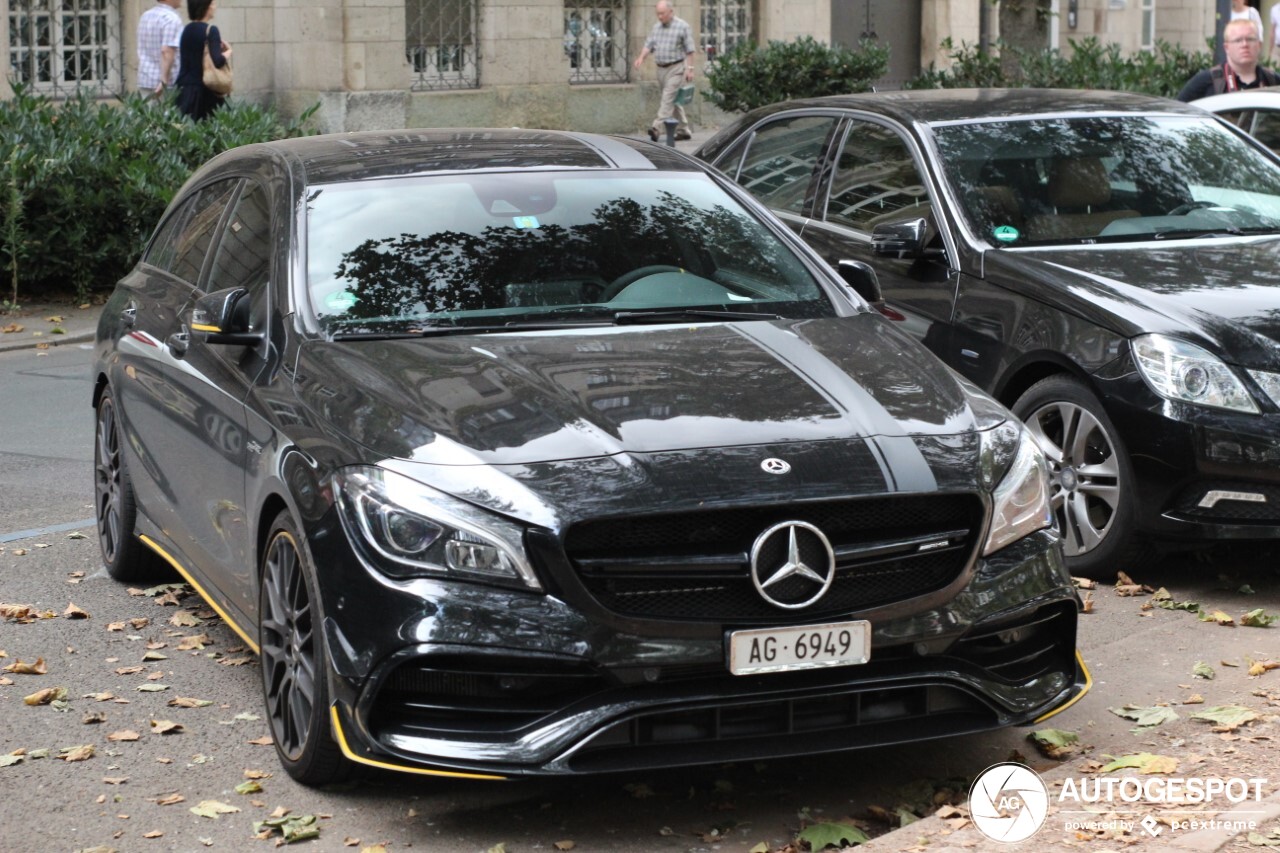 Mercedes-AMG CLA 45 Shooting Brake X117 Yellow Night Edition