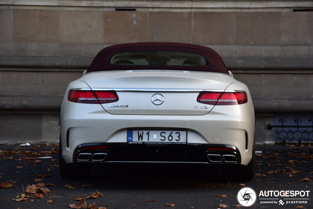 Mercedes-AMG S 63 Convertible A217 2018