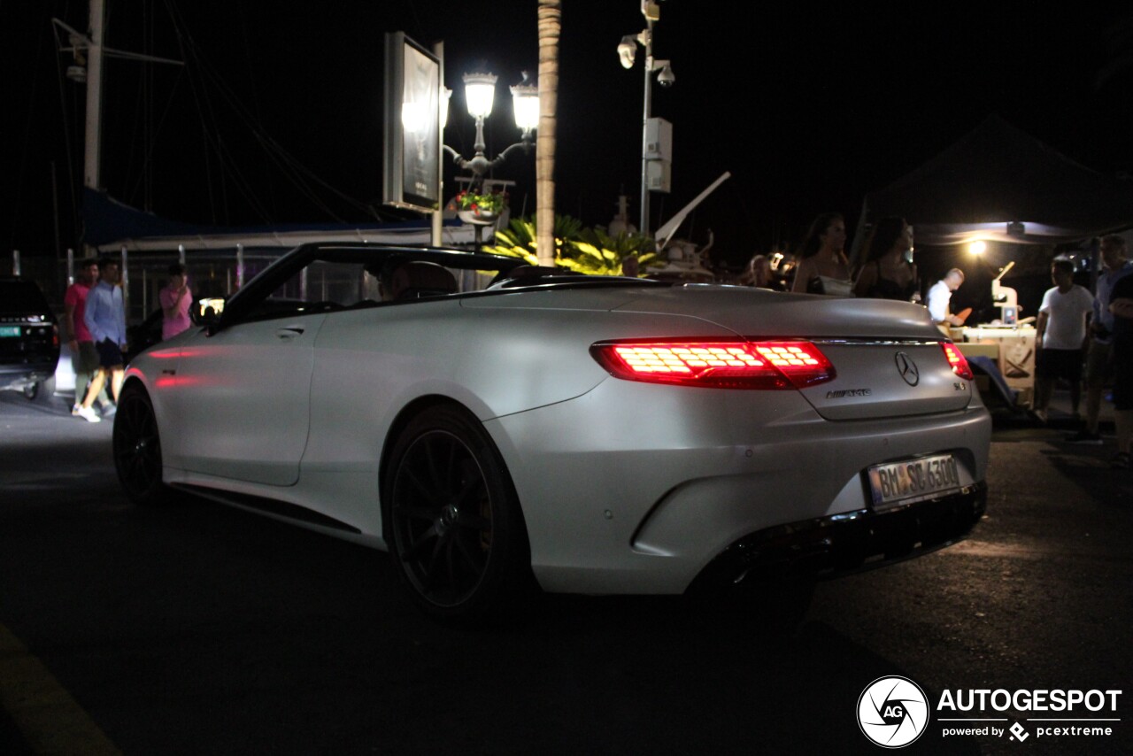 Mercedes-AMG S 63 Convertible A217 2018