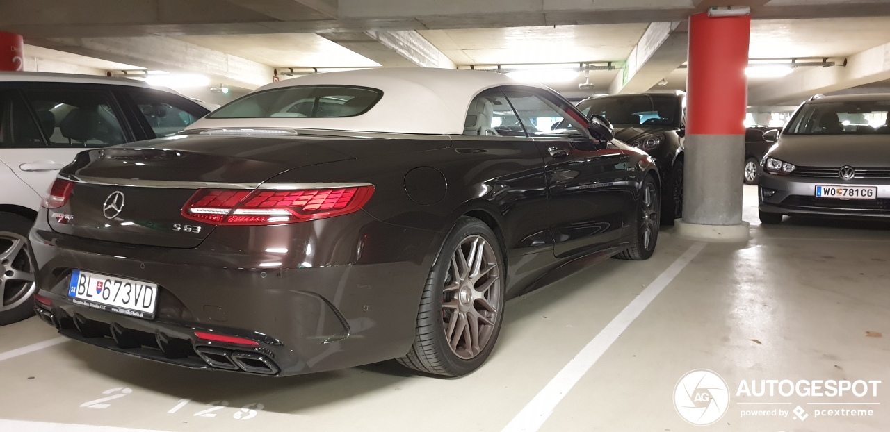 Mercedes-AMG S 63 Convertible A217 2018