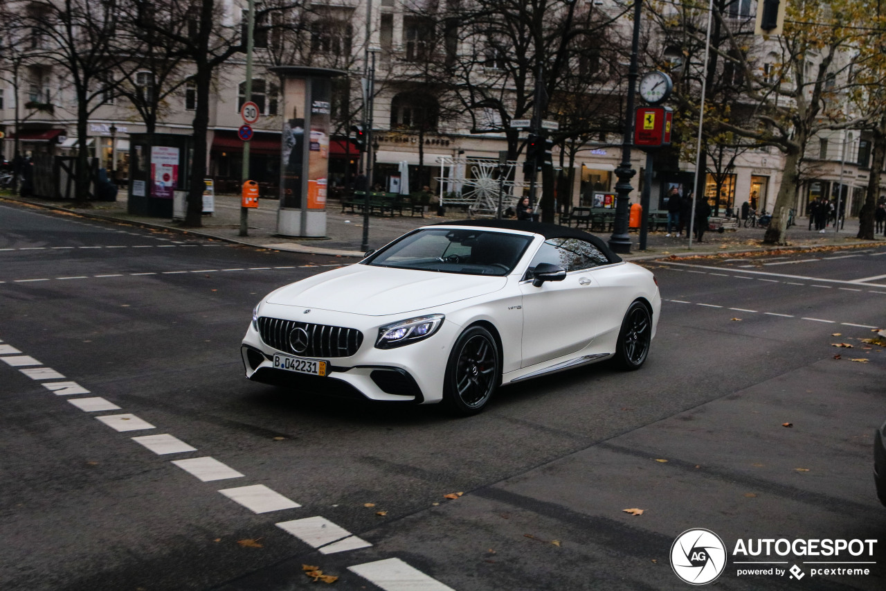 Mercedes-AMG S 63 Convertible A217 2018