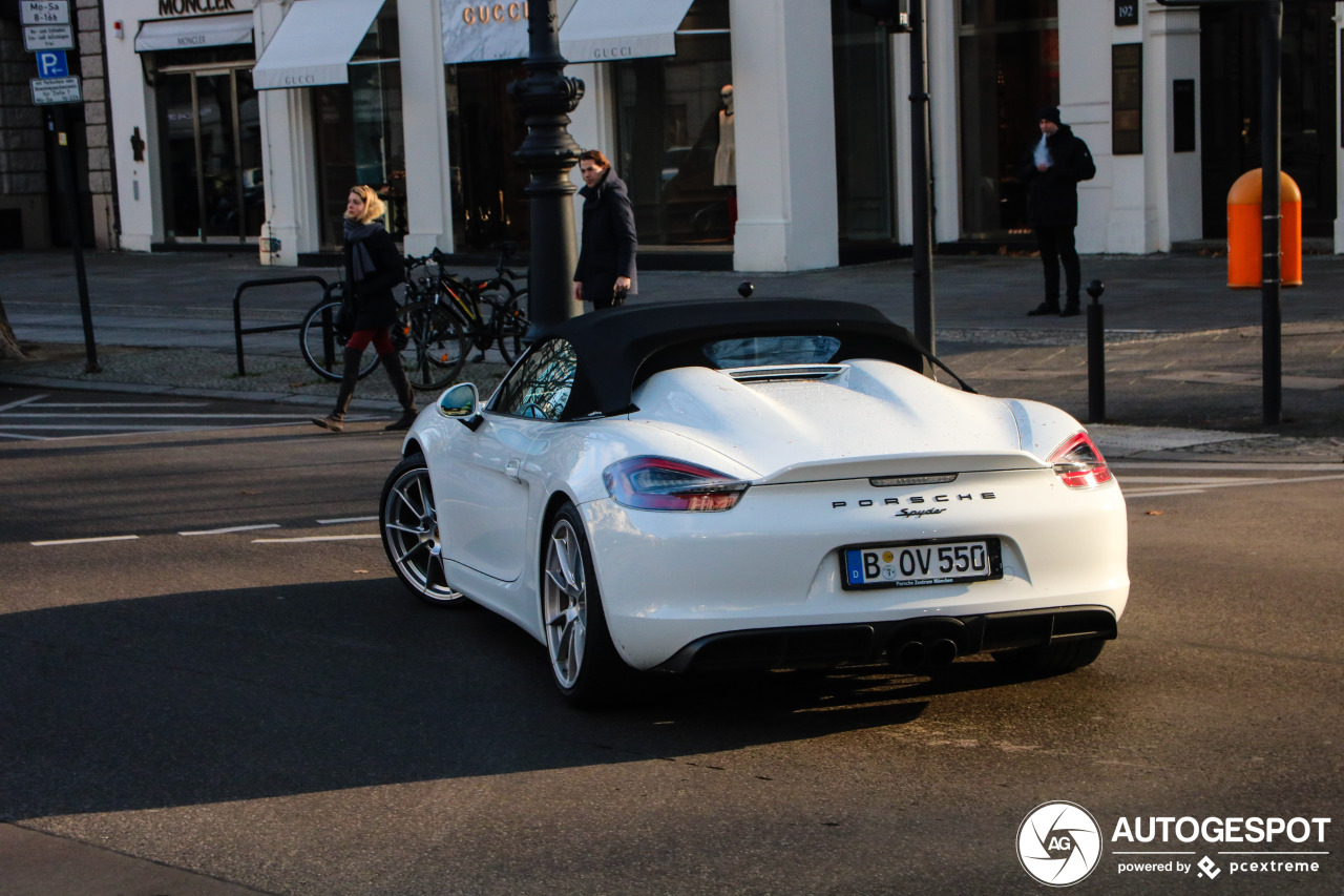 Porsche 981 Boxster Spyder