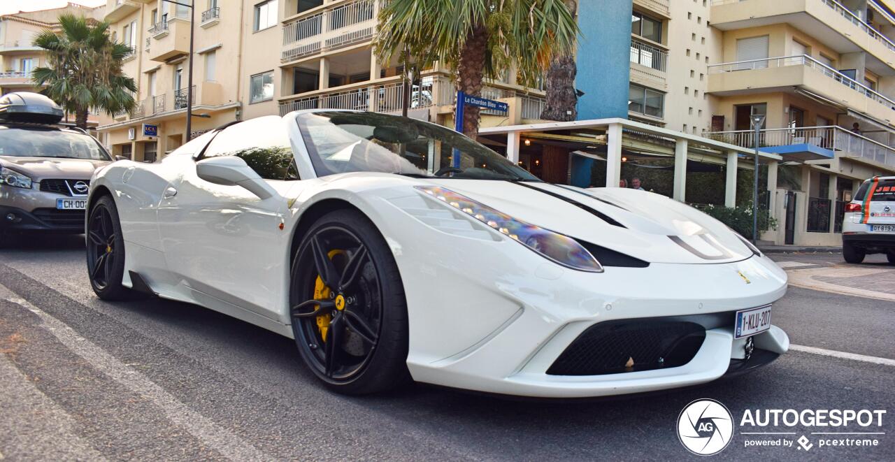 Ferrari 458 Speciale A pendelt lekker tussen Zuid-Frankrijk en België