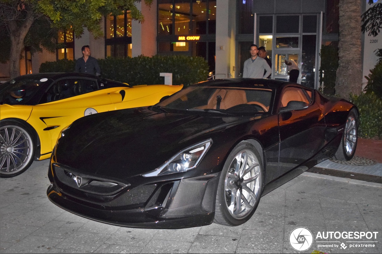 Rimac Concept_One duikt in goed gezelschap op in Miami