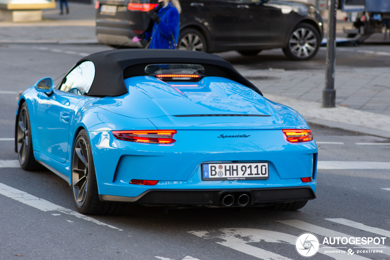 Porsche 991 Speedster doet het goed met een kleurtje