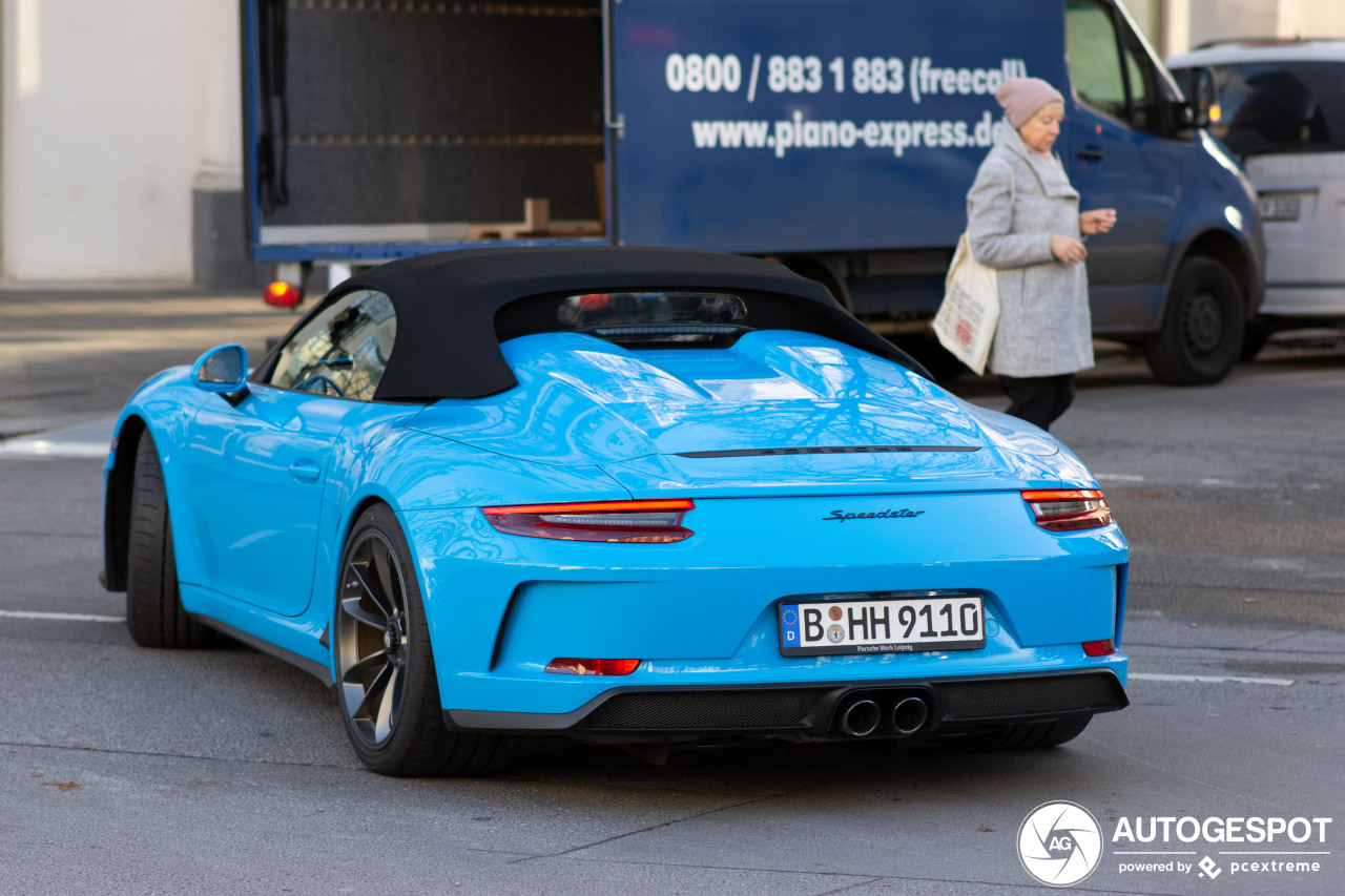 Porsche 991 Speedster doet het goed met een kleurtje