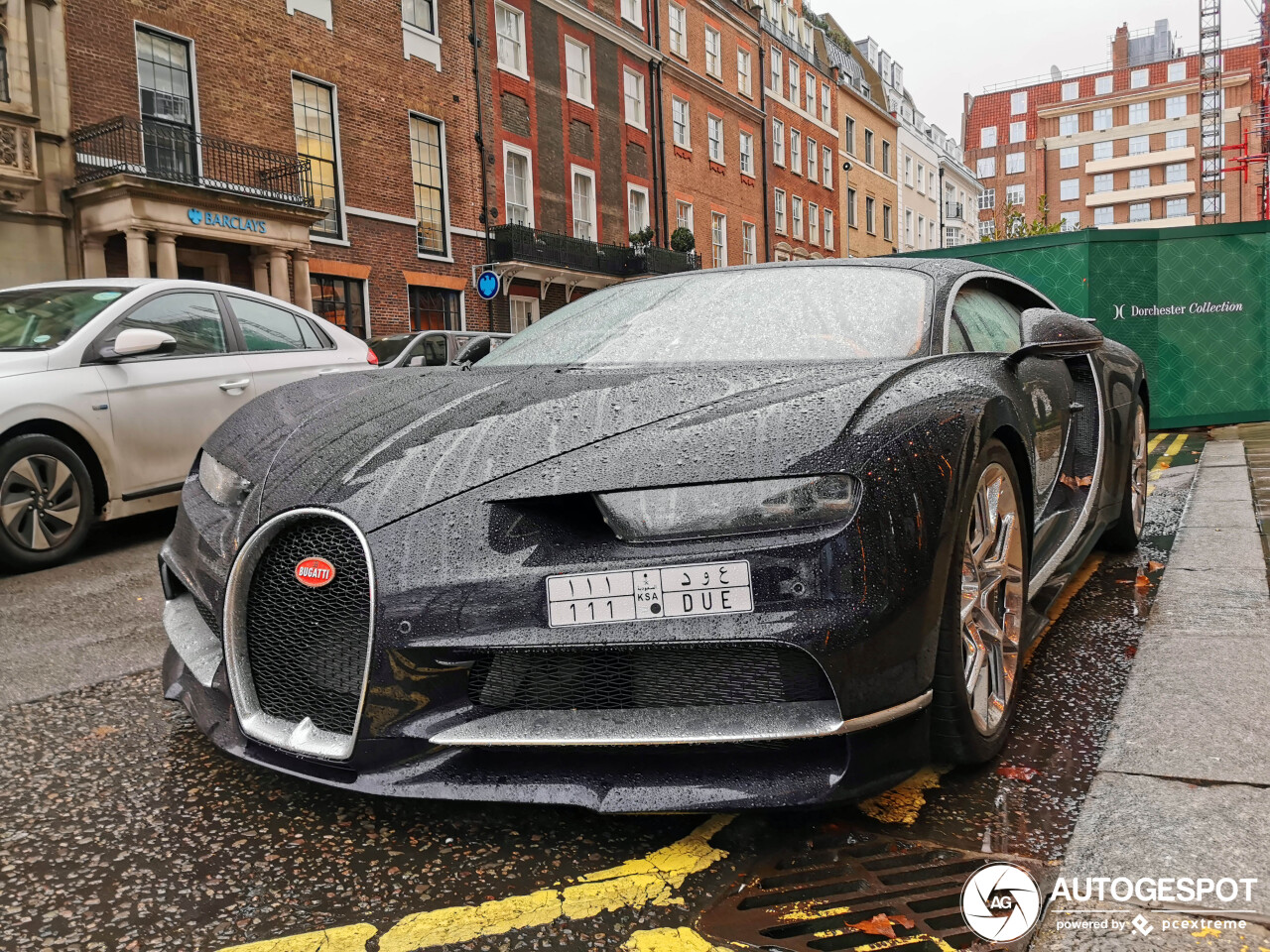 Bugatti Chiron nummer 37 gespot in Londen