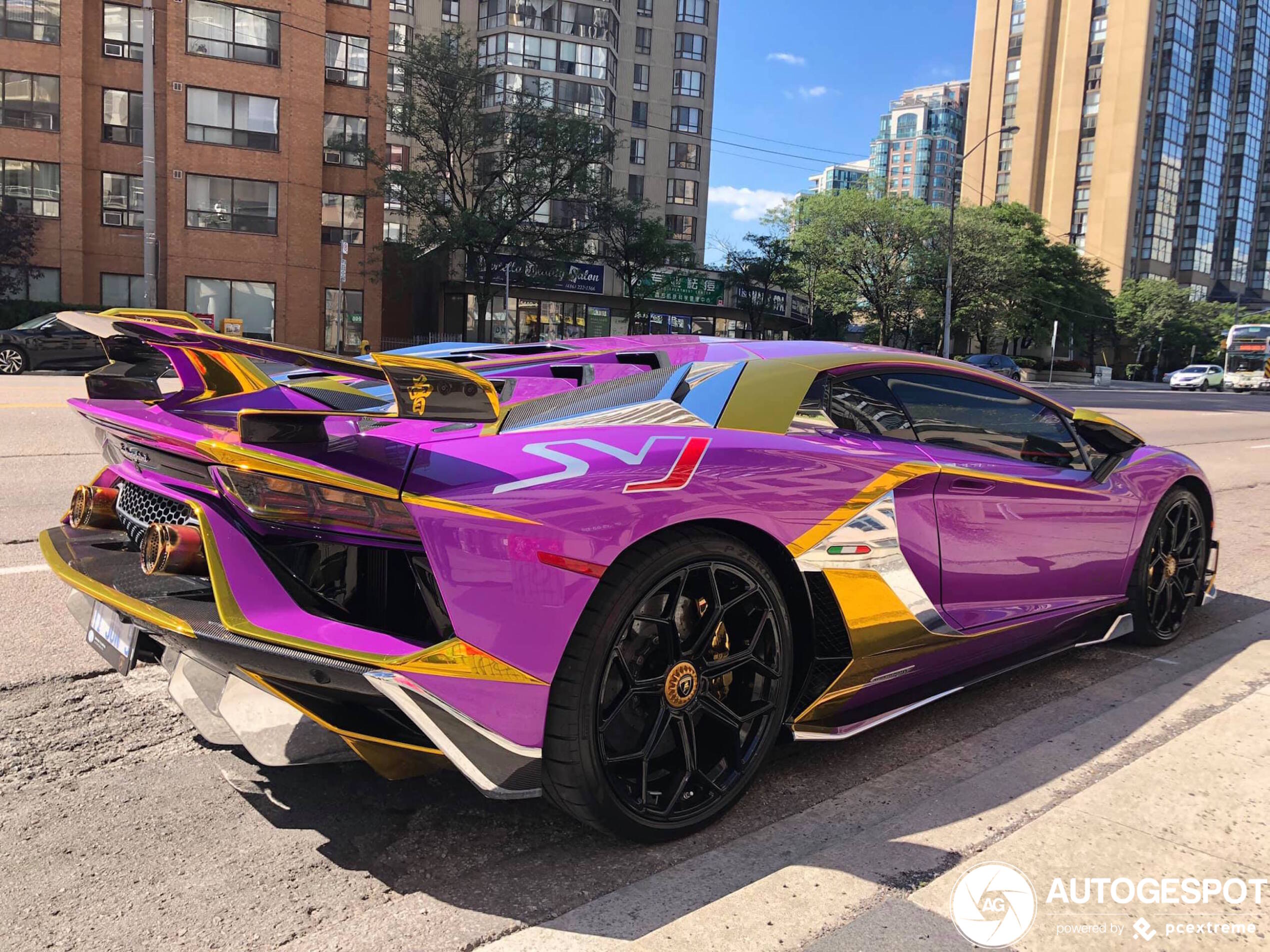 Louis-Vuitton-wrapped Lamborghini Aventador SVJ : r/carporn