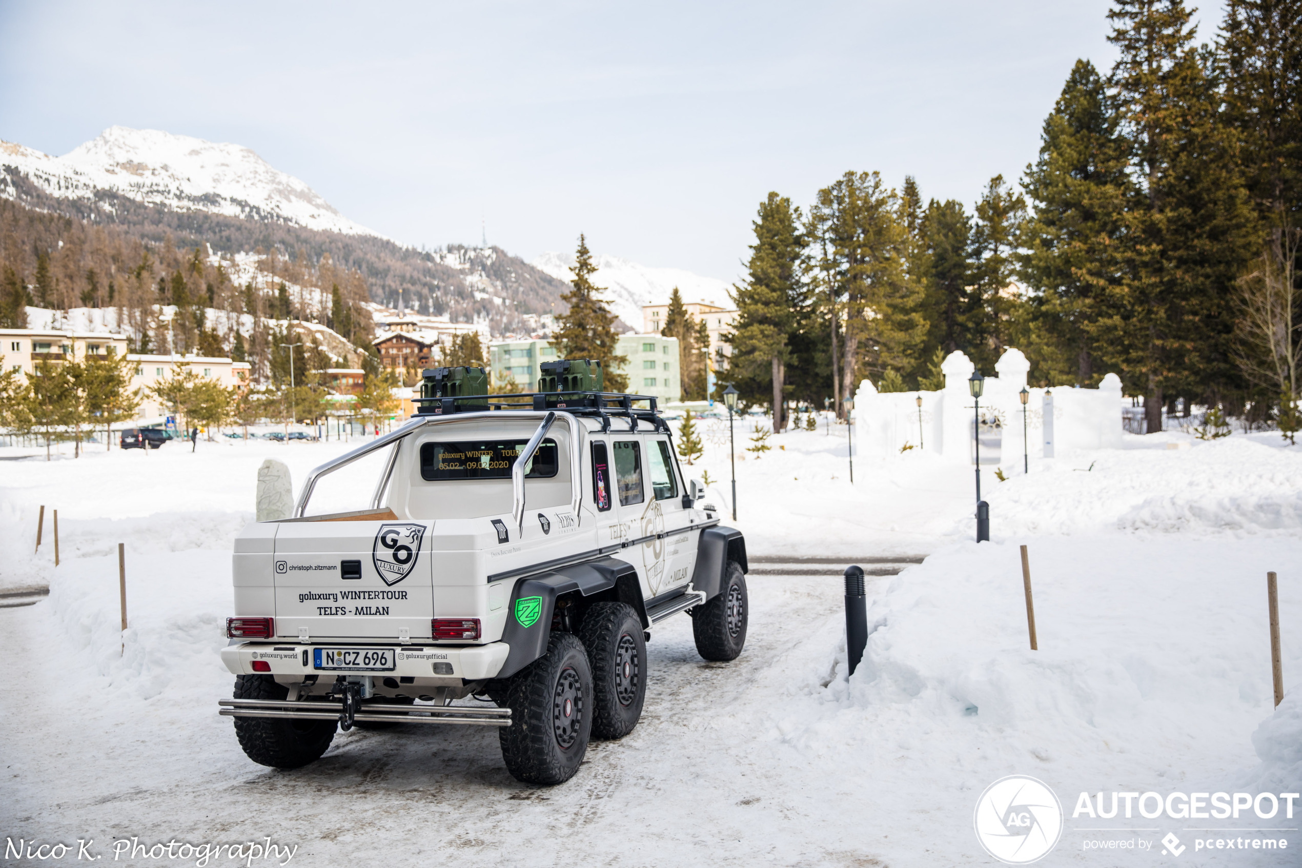 In de sneeuw geen zorgen met de Mercedes-Benz G 63 AMG 6x6