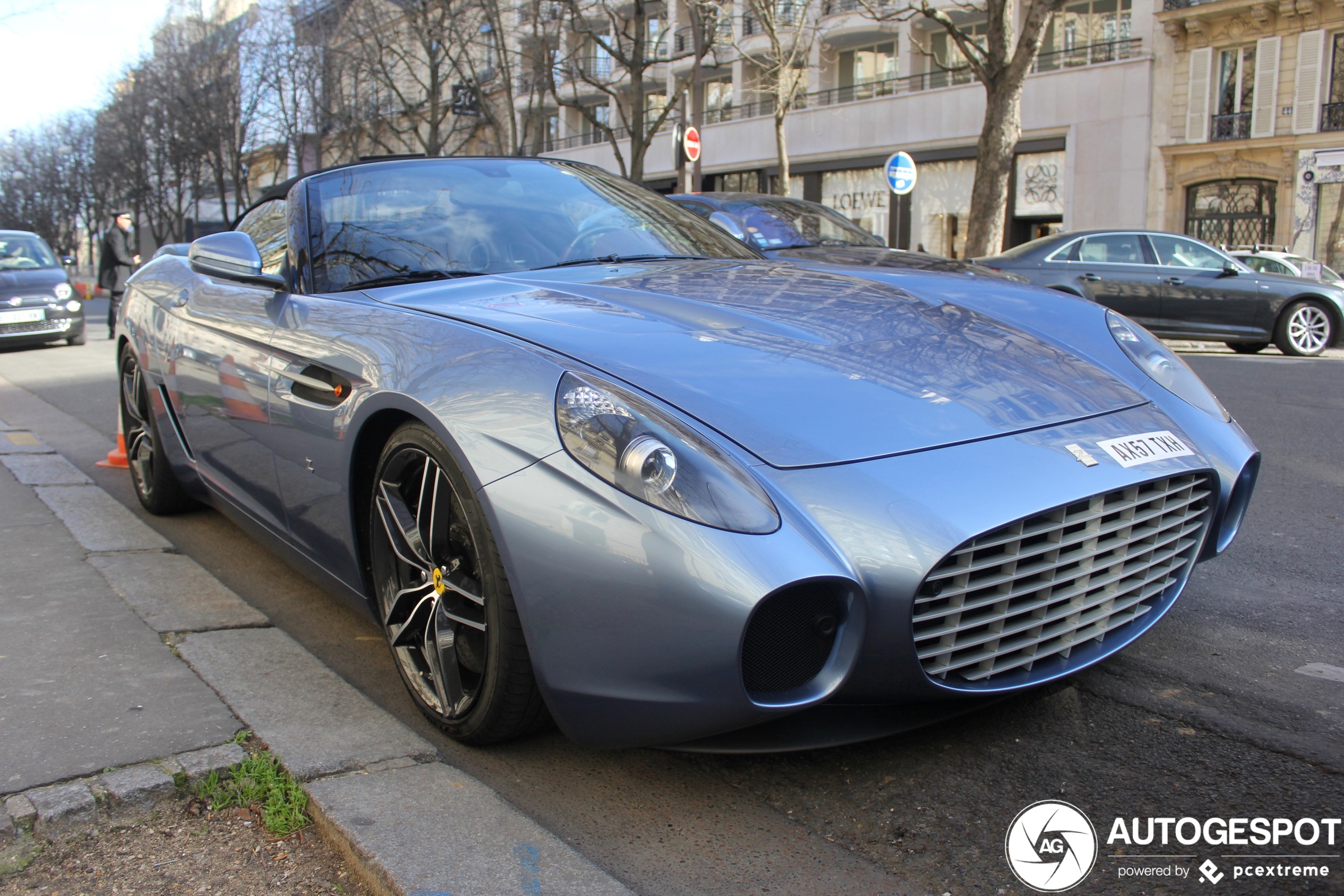 Unieke Ferrari 599 GTZ Nibbio Zagato Spyder duikt op in Parijs