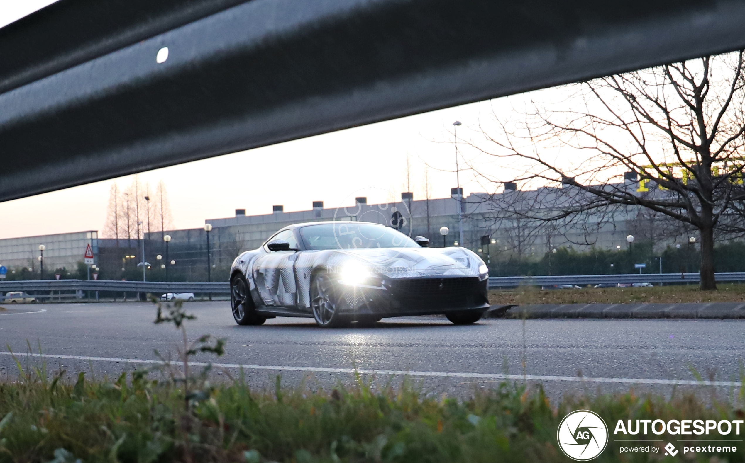 First Ferrari Roma spotted in Maranello