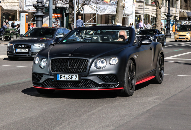 Bentley Continental GTC V8 S 2016 Black Edition