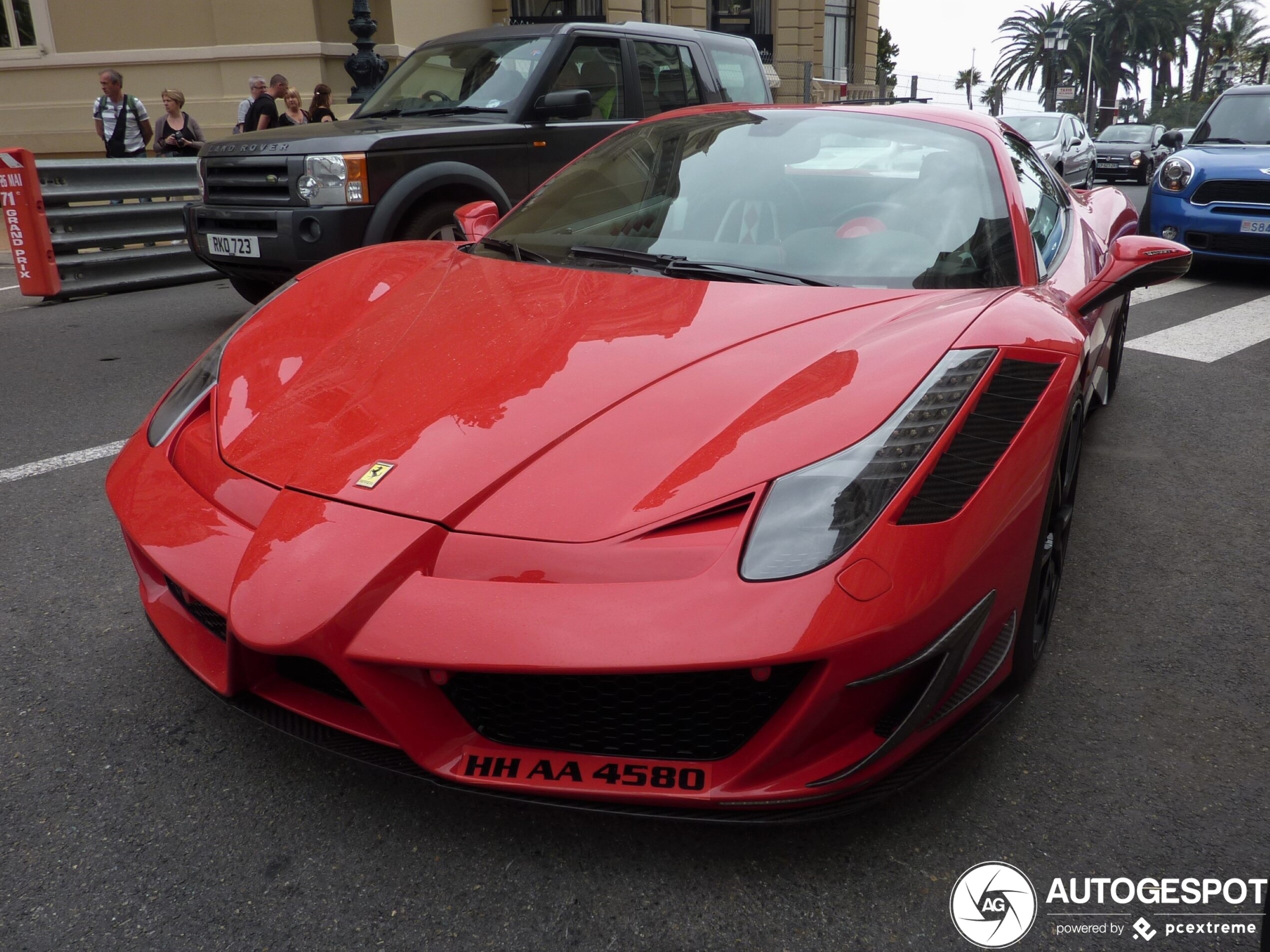 Gelimiteerde Ferrari met speciale bodykit gespot in Monaco