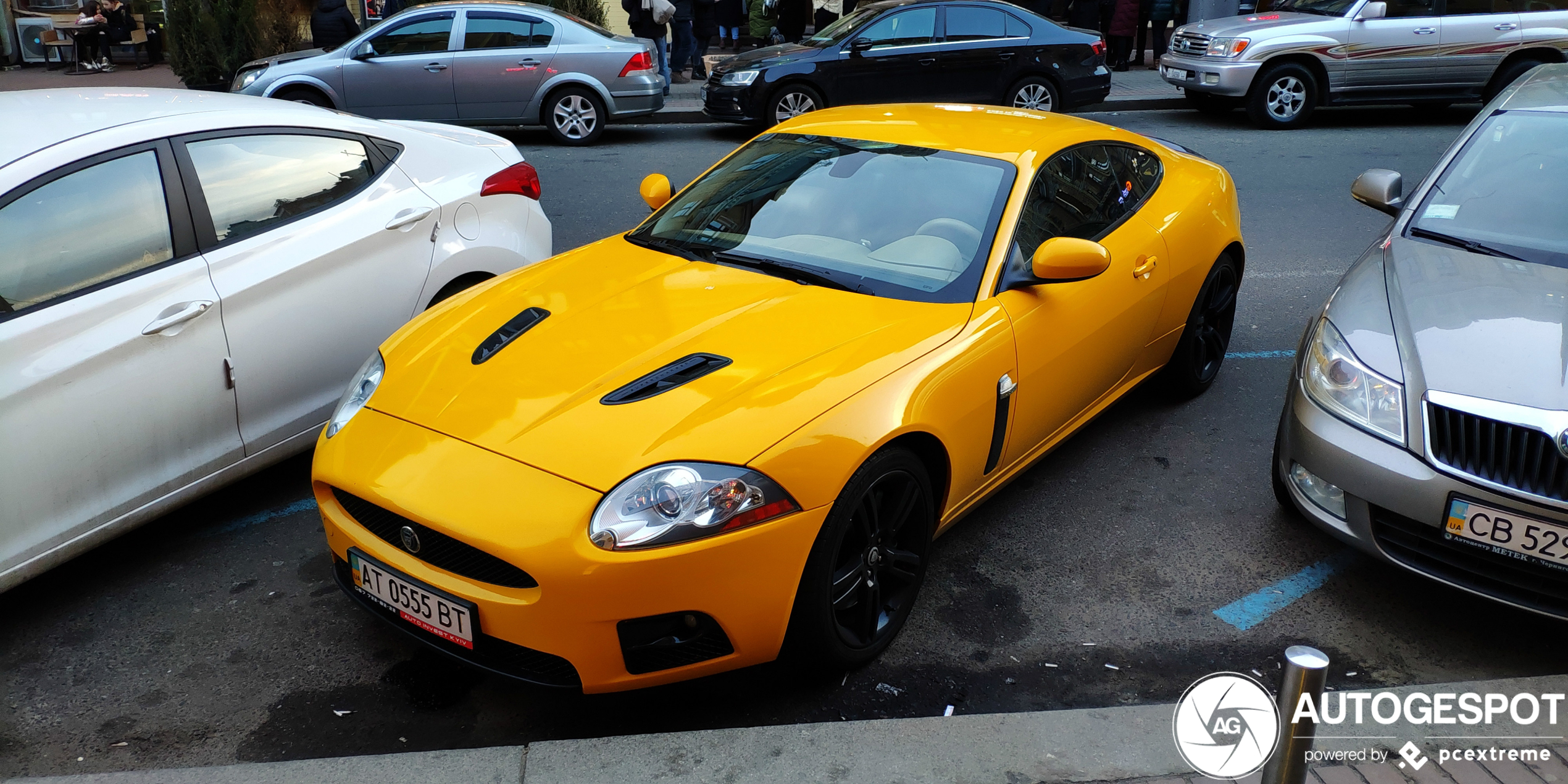 14 years apart, but yellow unites this pair of jaguars